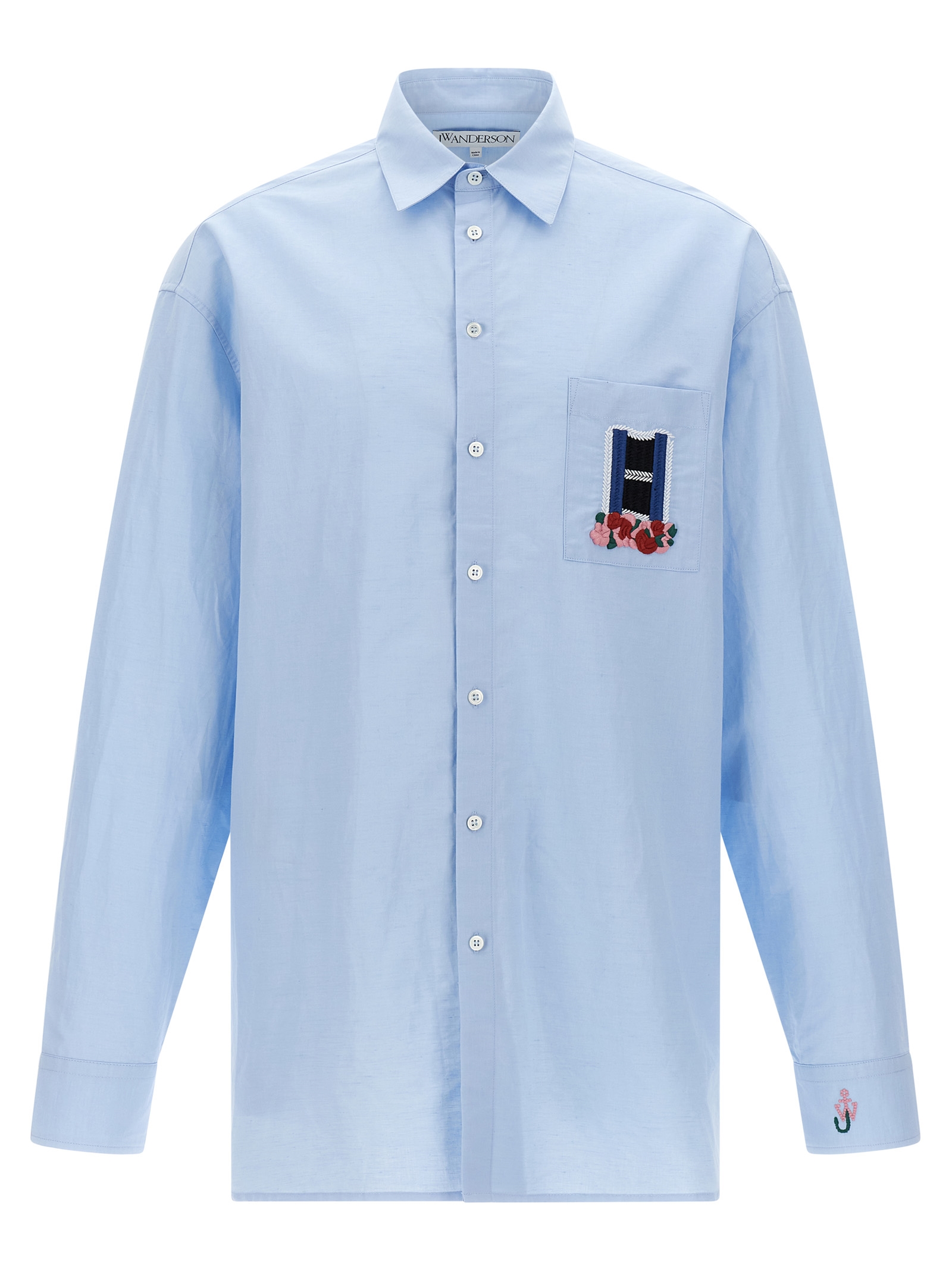 Blue Linen Blouse