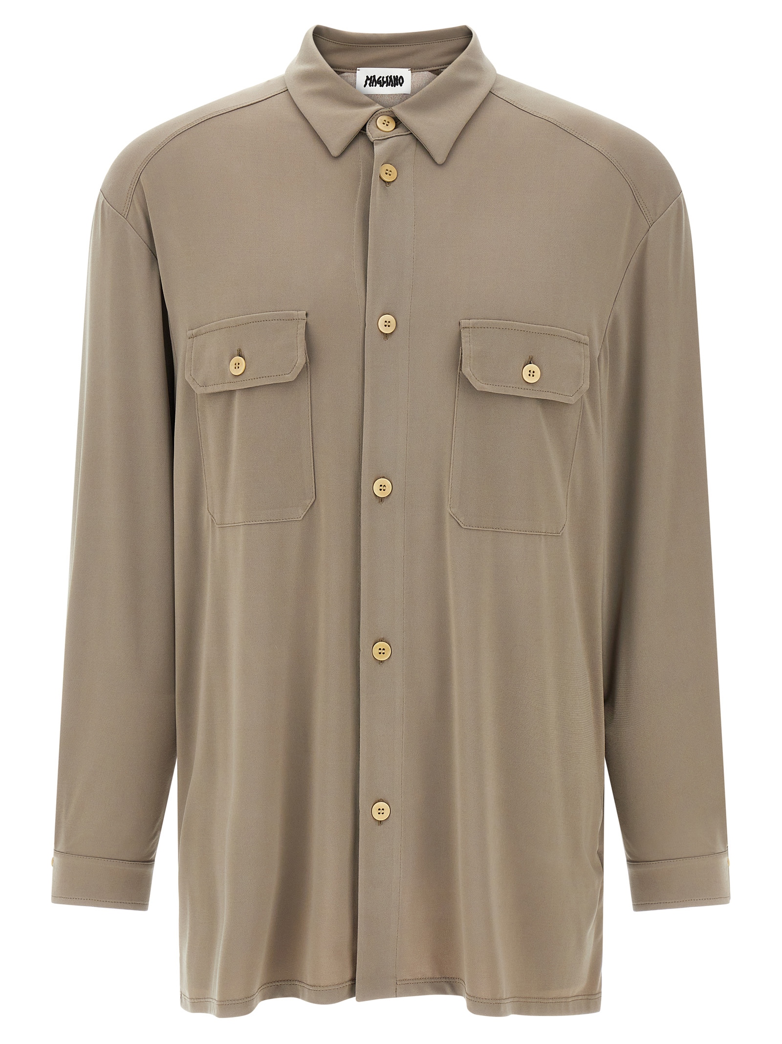 Gray Polyester Blouse