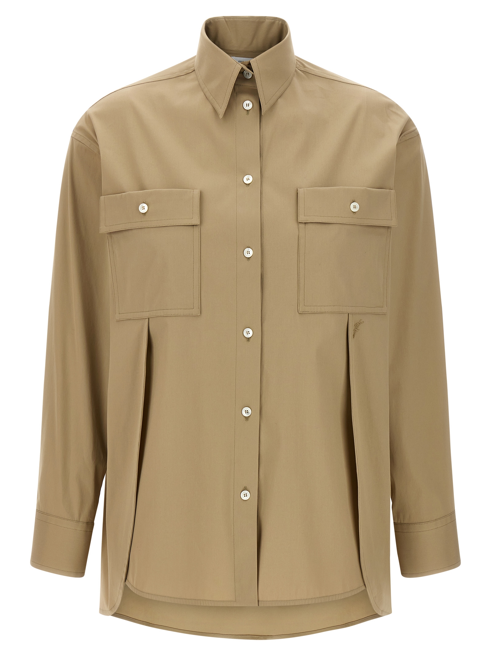 Beige Cotton Blouse