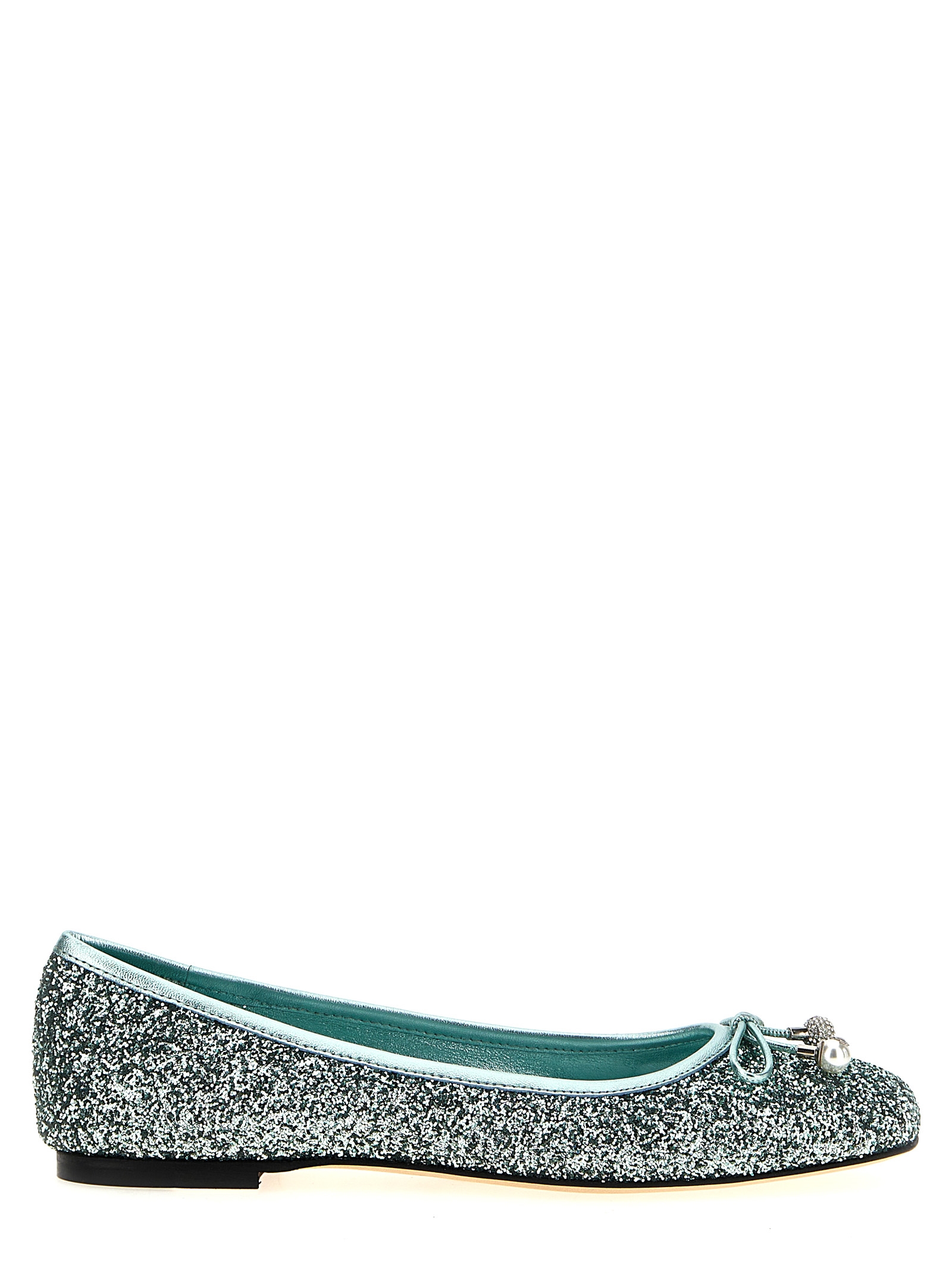 Bicolor Textile Ballet Flats