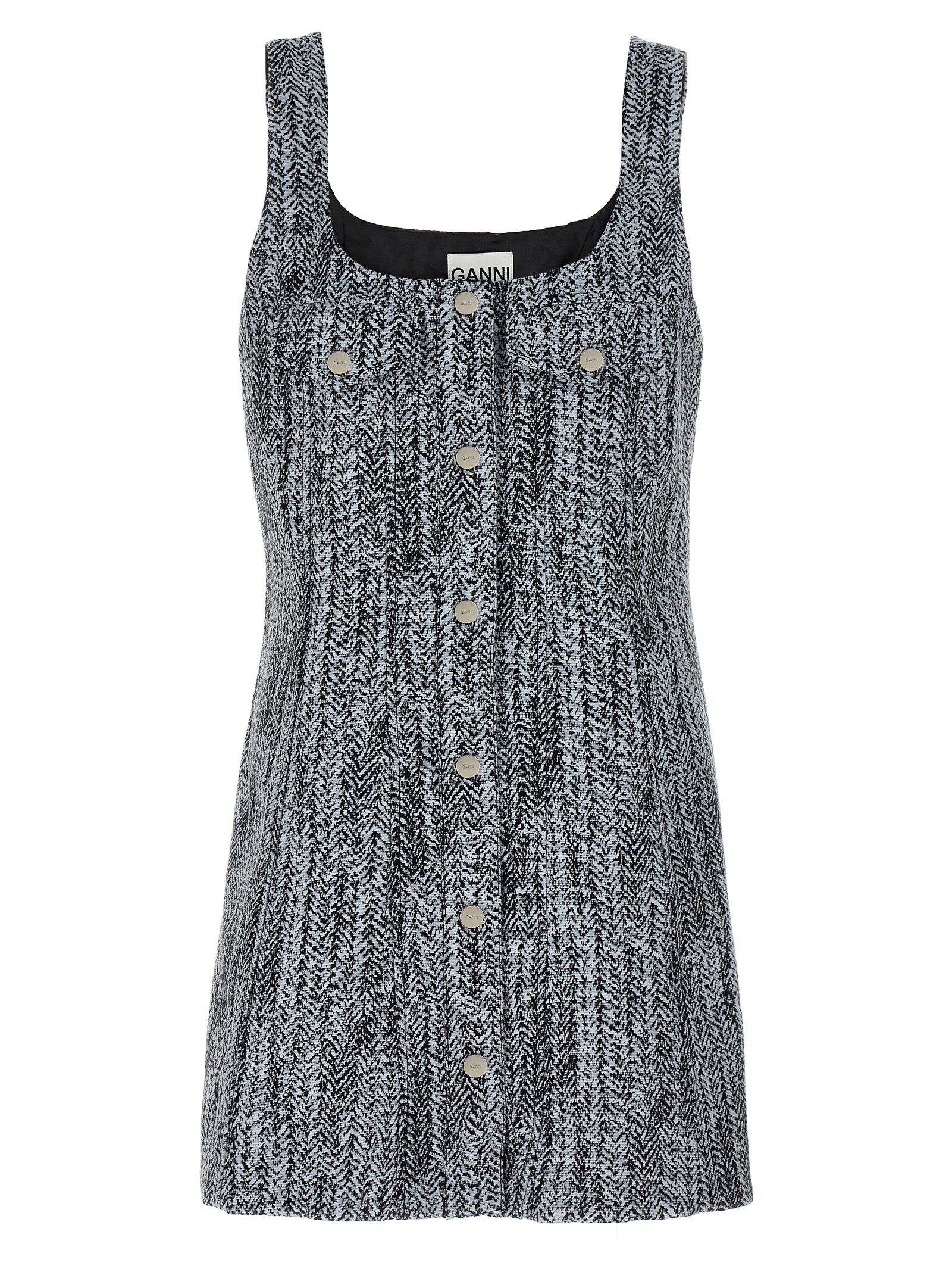 Multicolor Cotton Short Dress