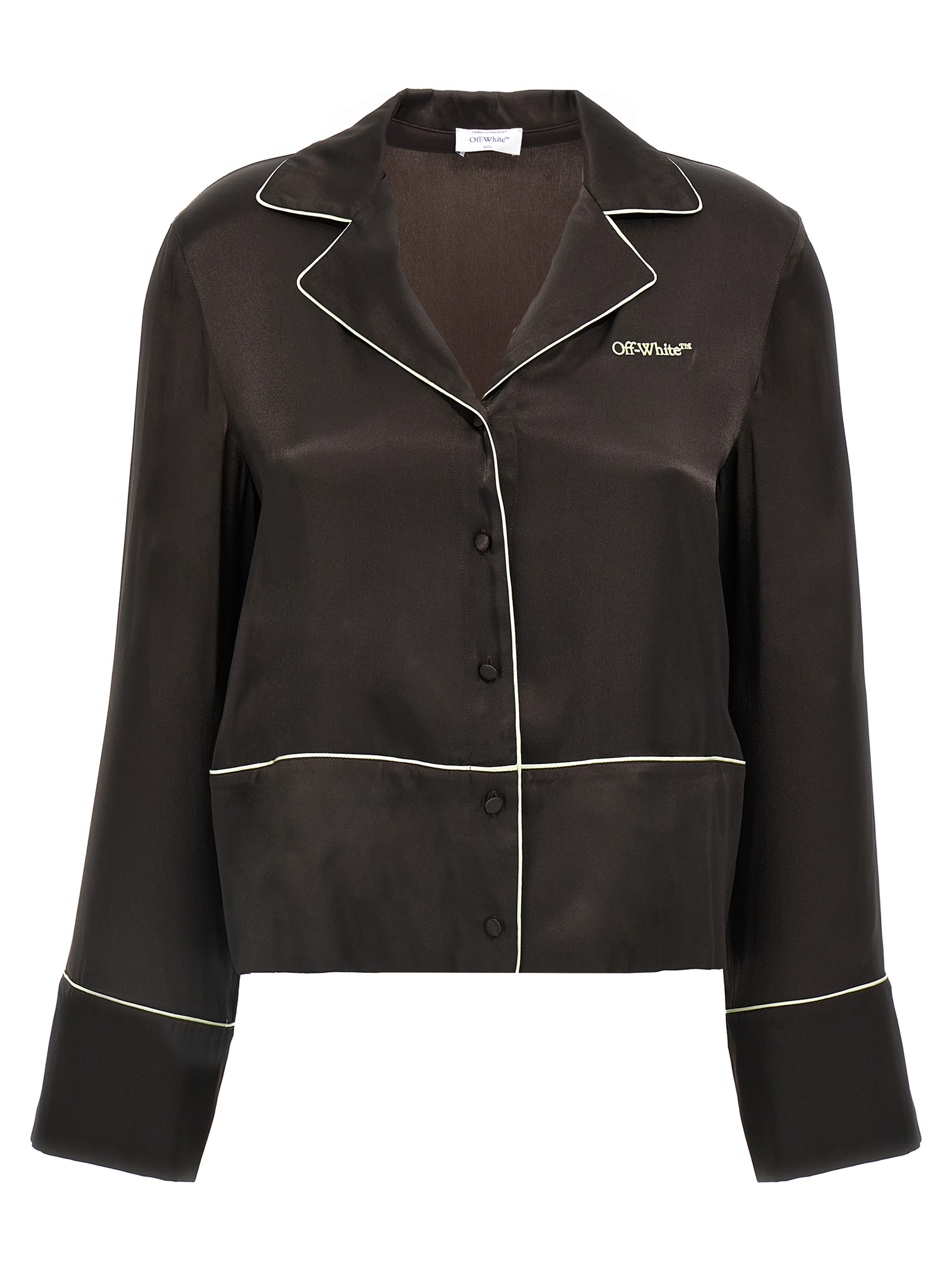 Black Acetate Blouse