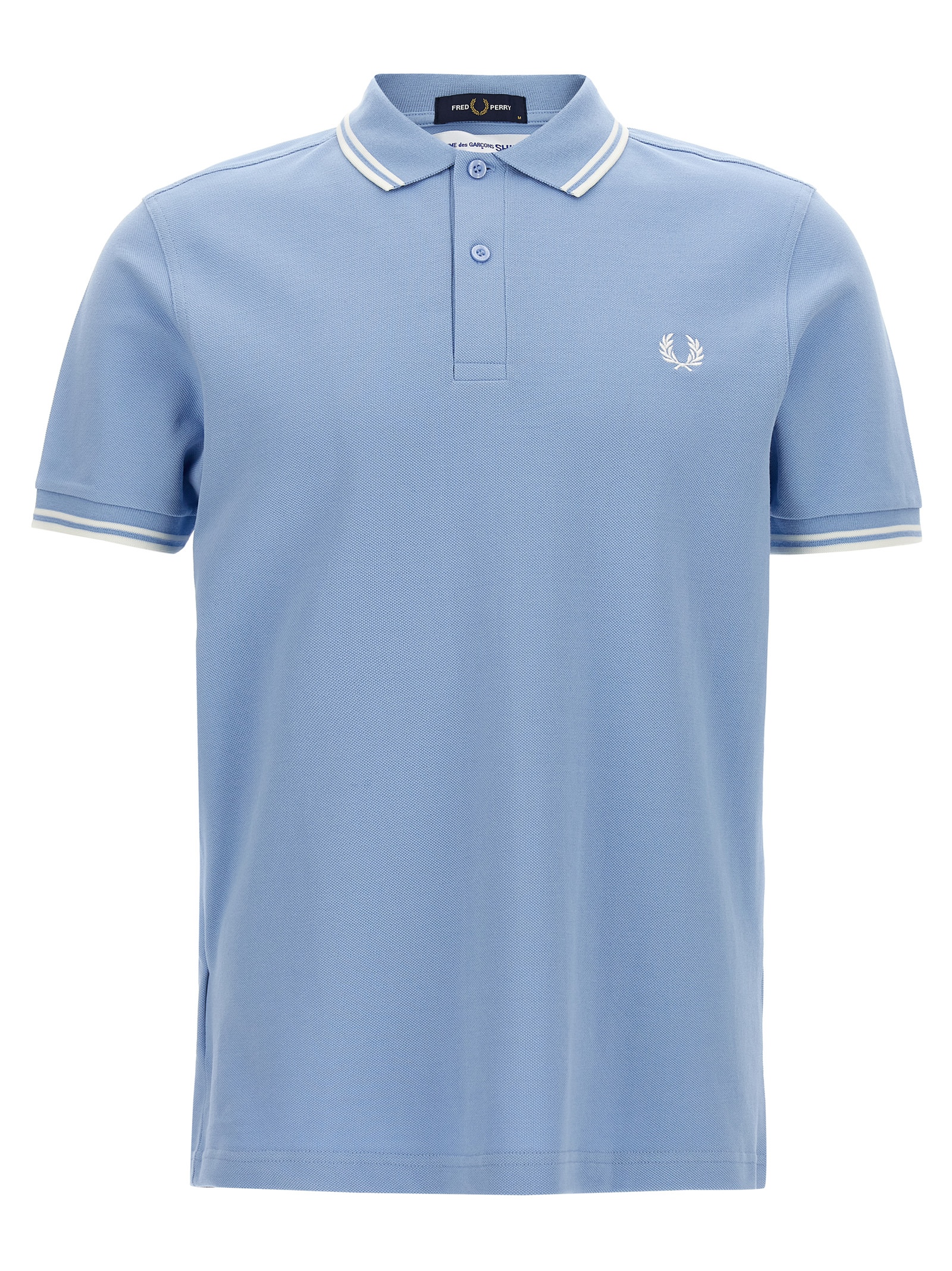 Blue Cotton Polo Shirt