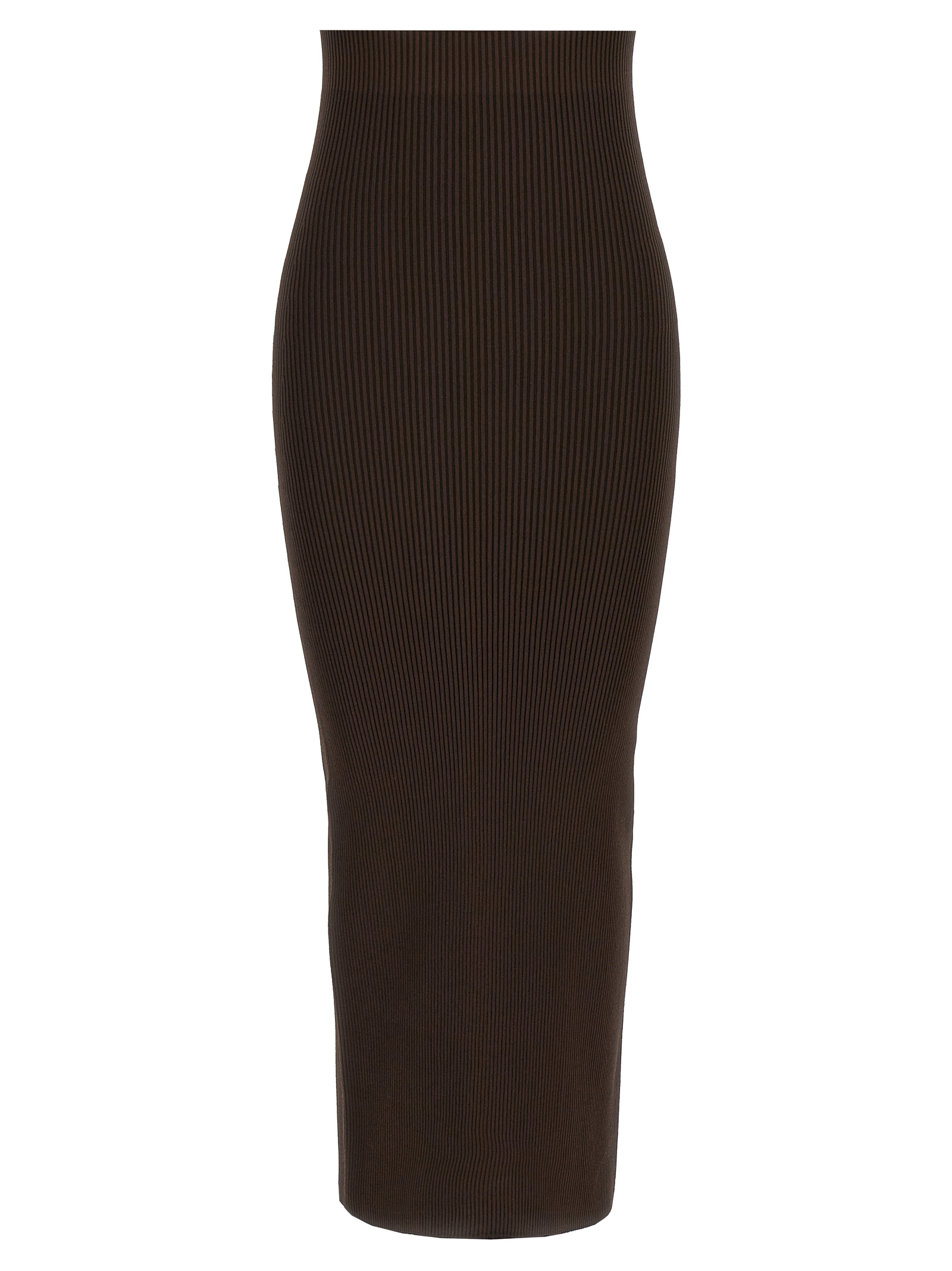 Brown Viscose Mini Skirt