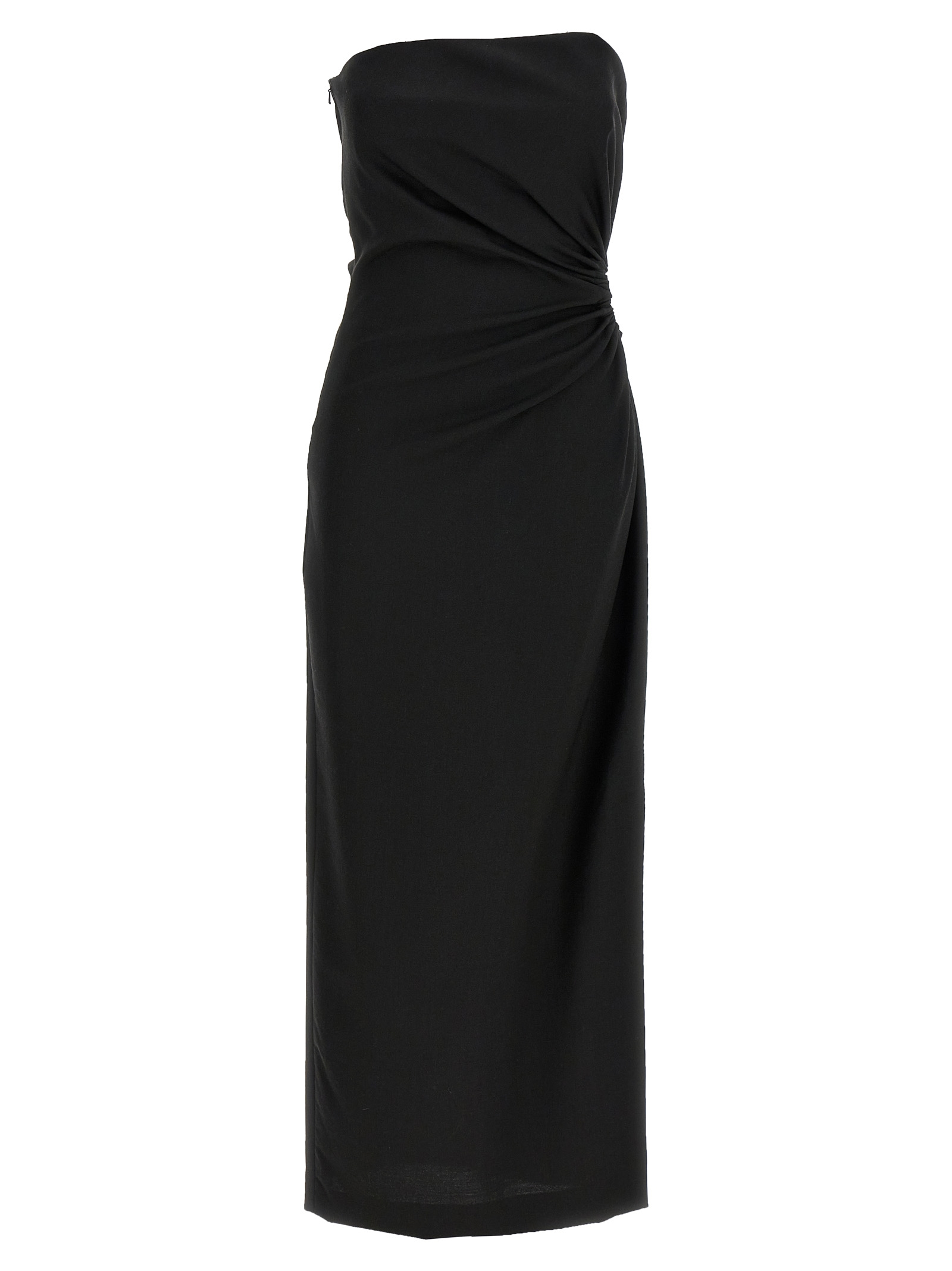 Max Mara Black Virgin Wool Long Dress - Women
