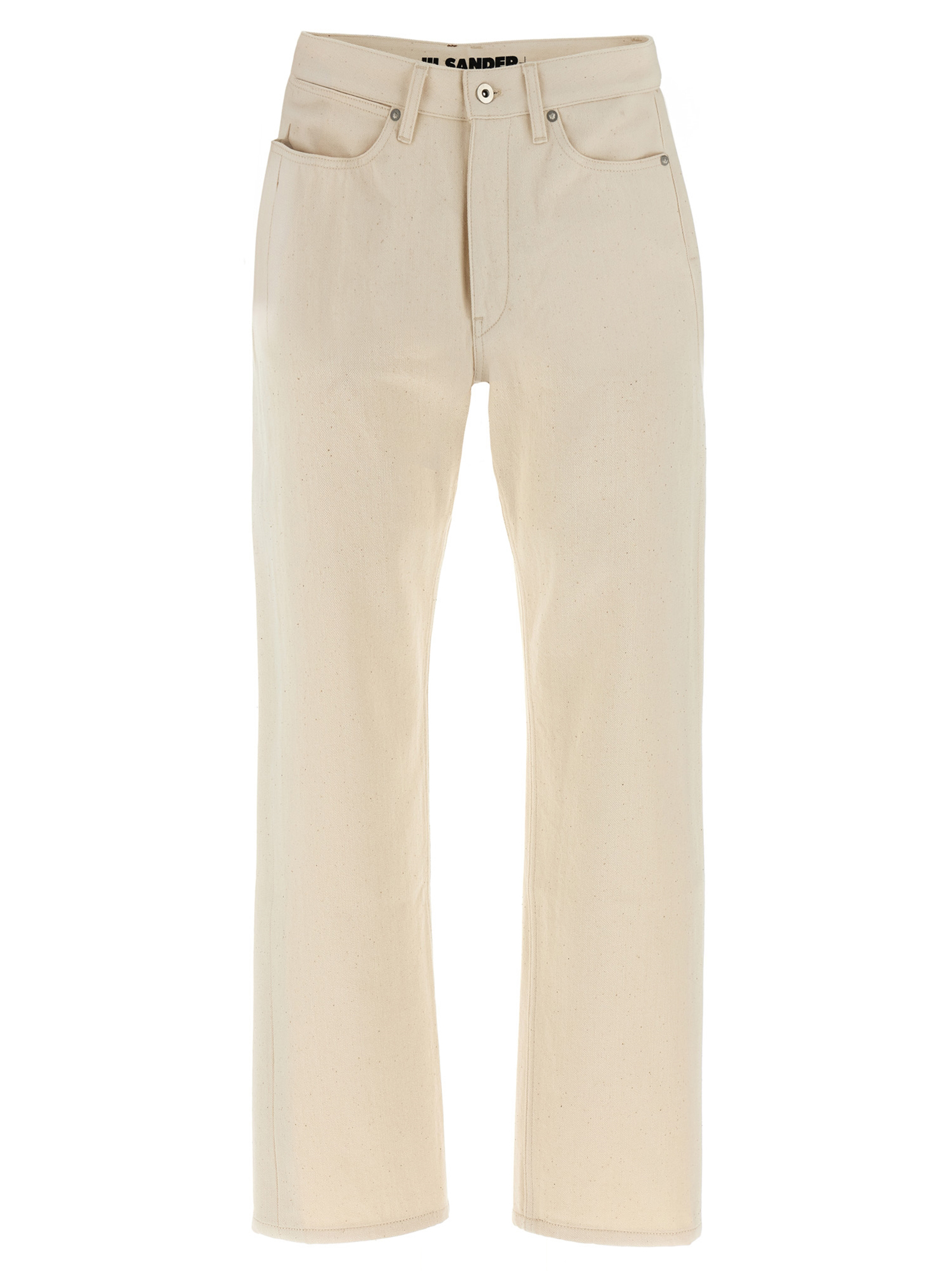 Beige Cotton Jeans Denim