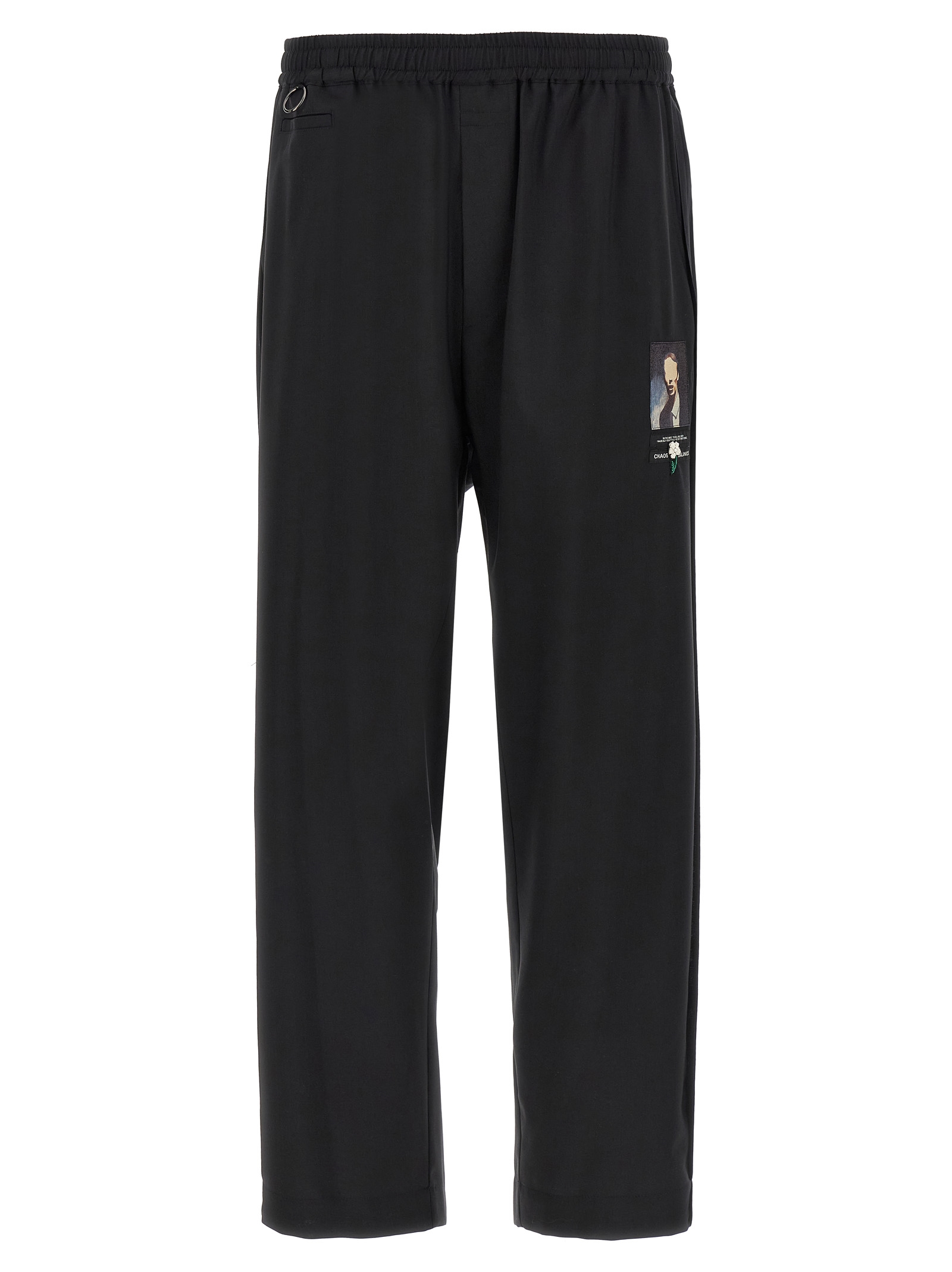 Black Wool Casual Pants