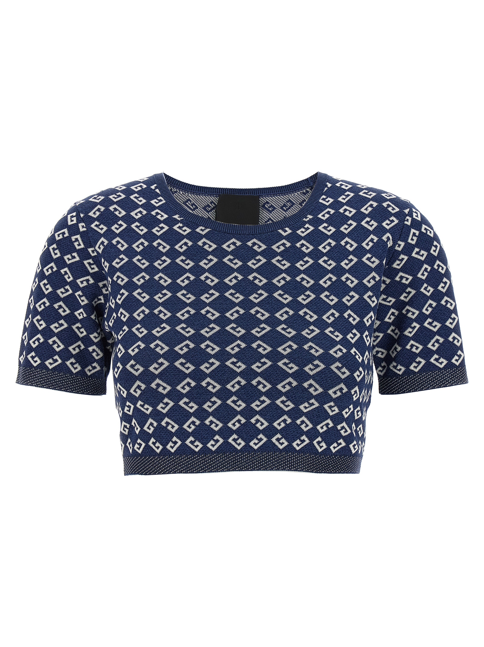 Blue Viscose T-Shirt