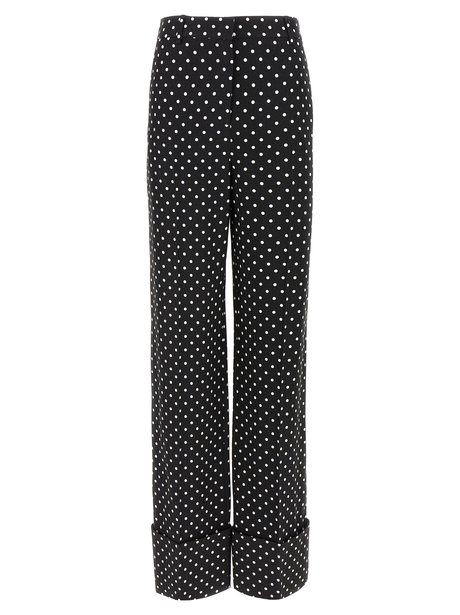 Bicolor Viscose Casual Pants