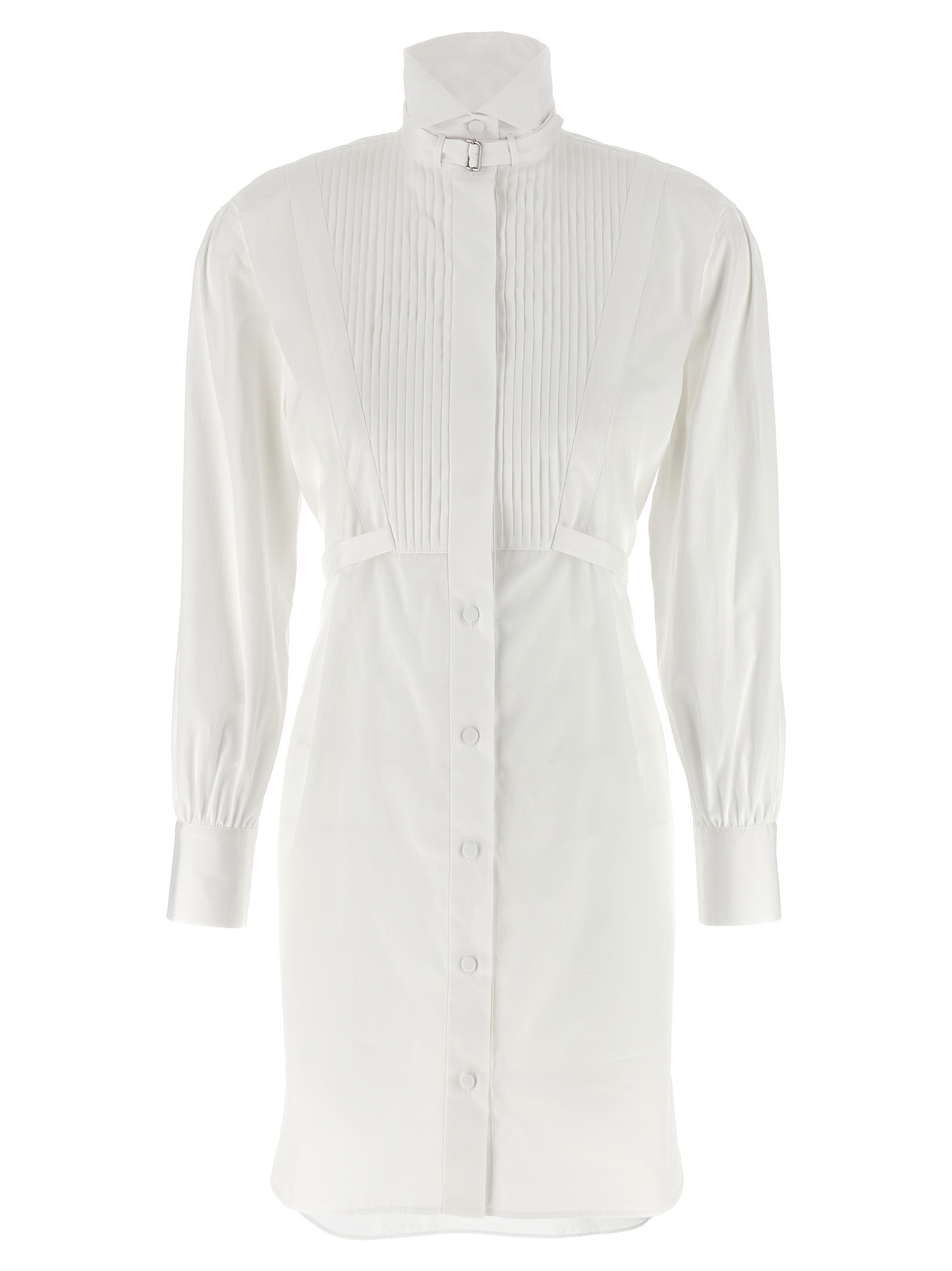 Alexander McQueen White Cotton Midi Women's Dress