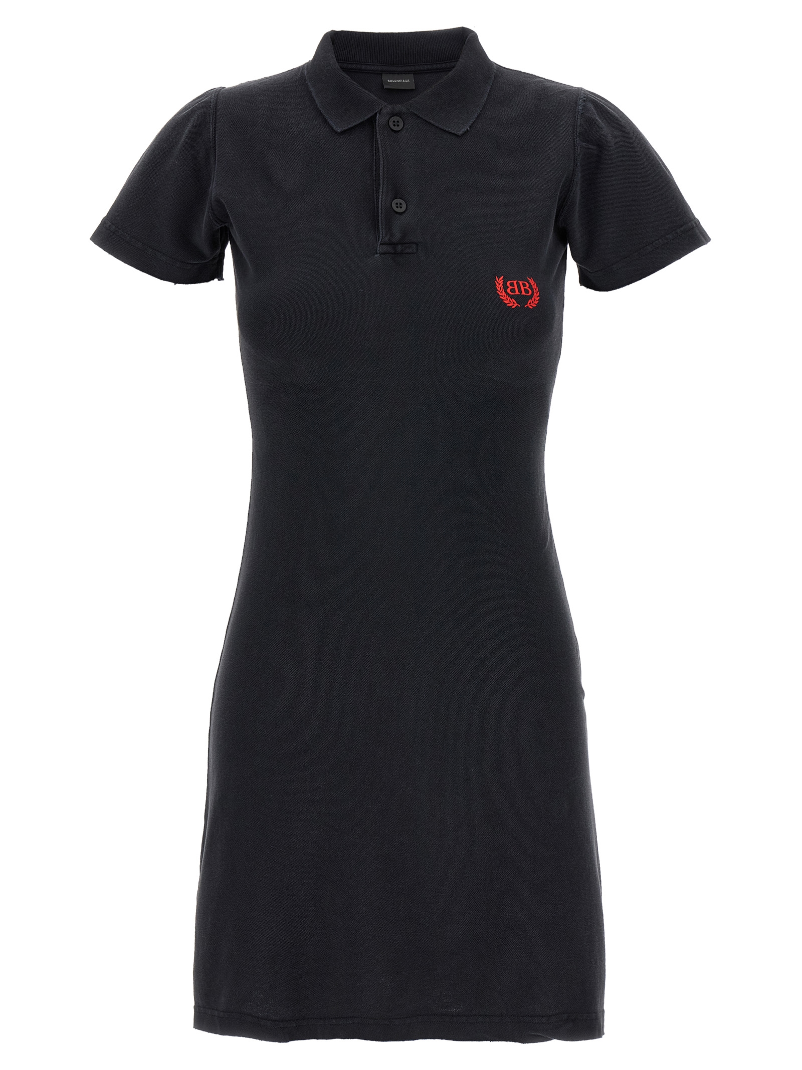 Balenciaga Black Cotton Short Dress - Women