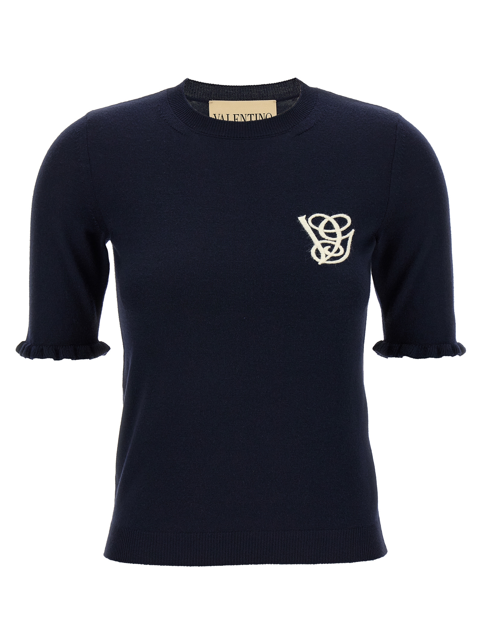 Blue Virgin Wool Sweatshirt