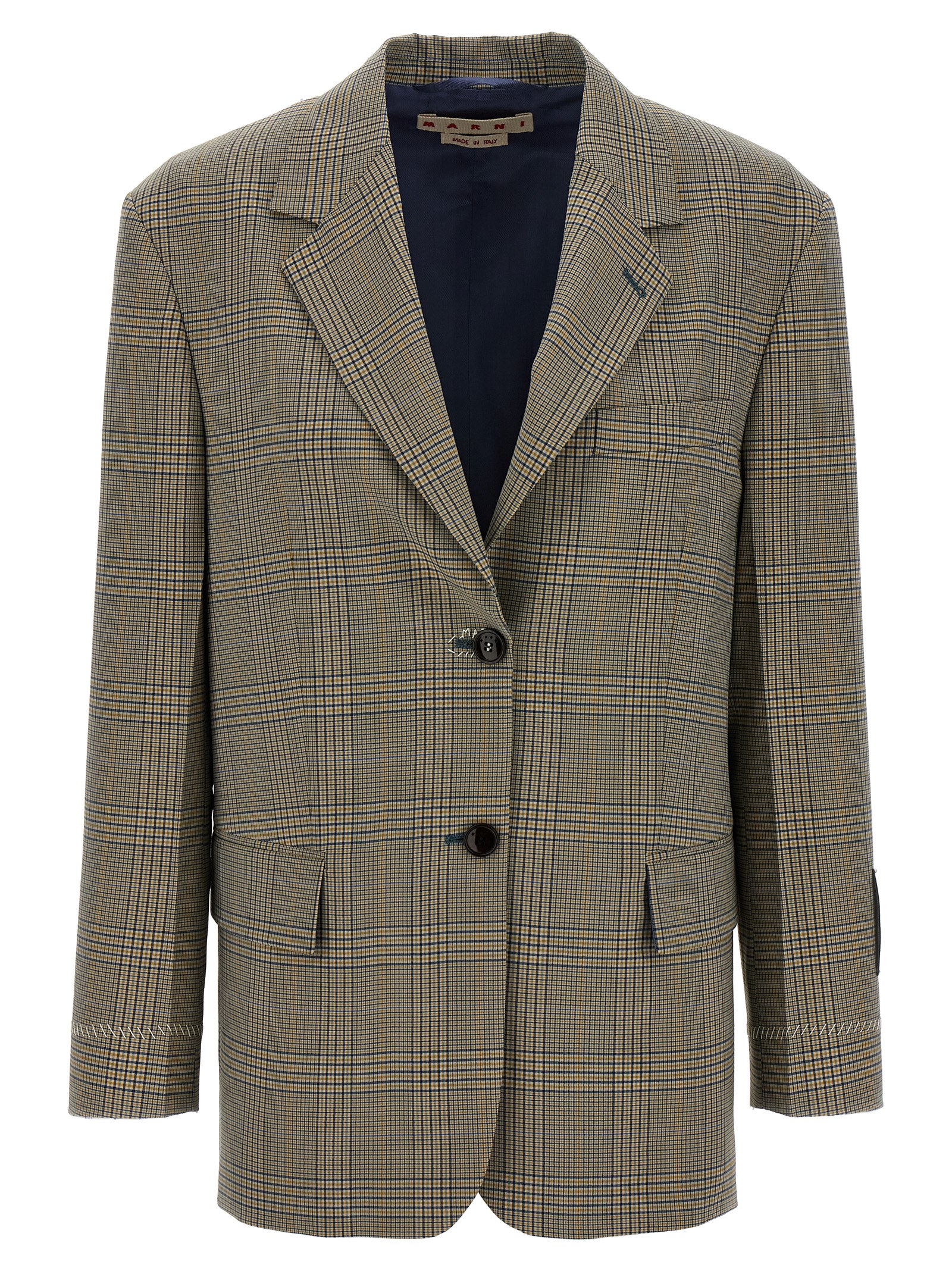 Multicolor Polyester Blazer