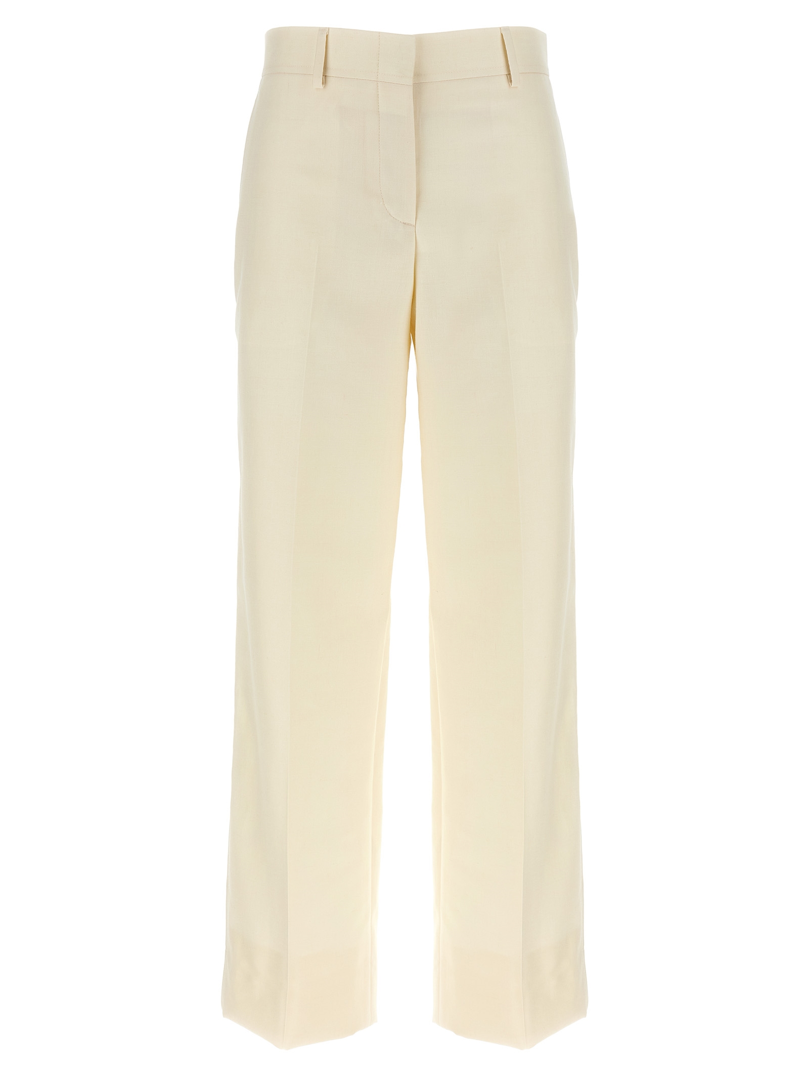 White Wool Dress Pants