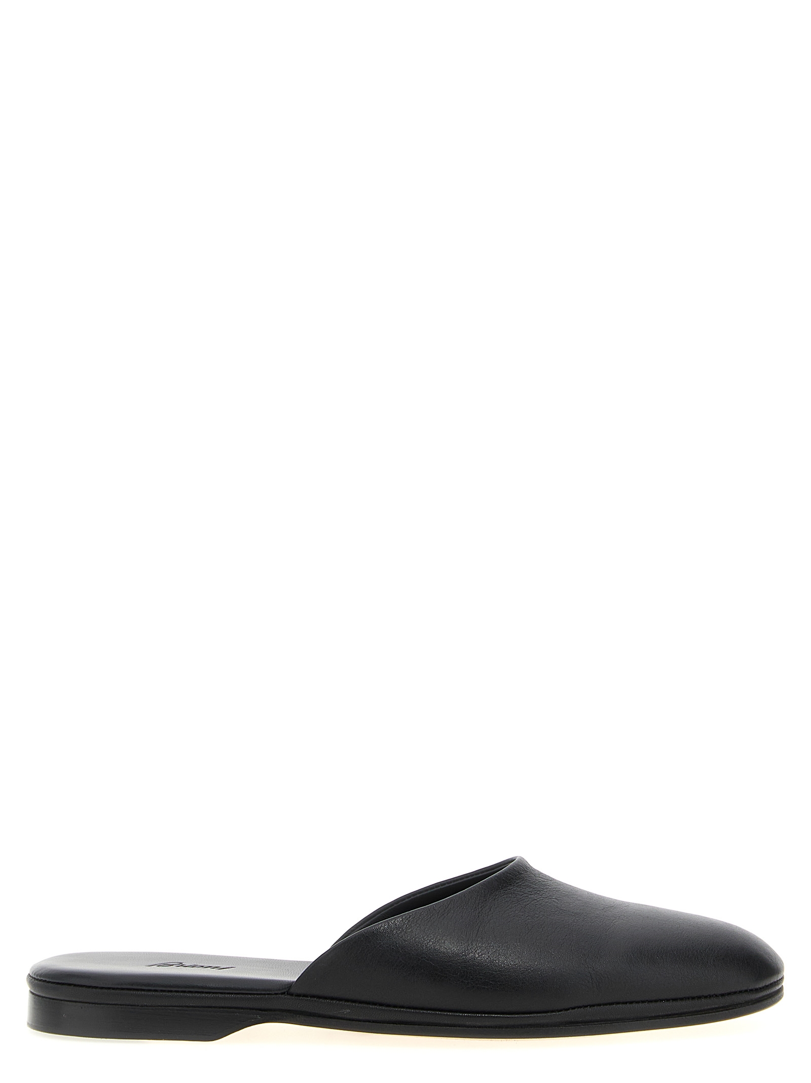 Black Calfskin Mules