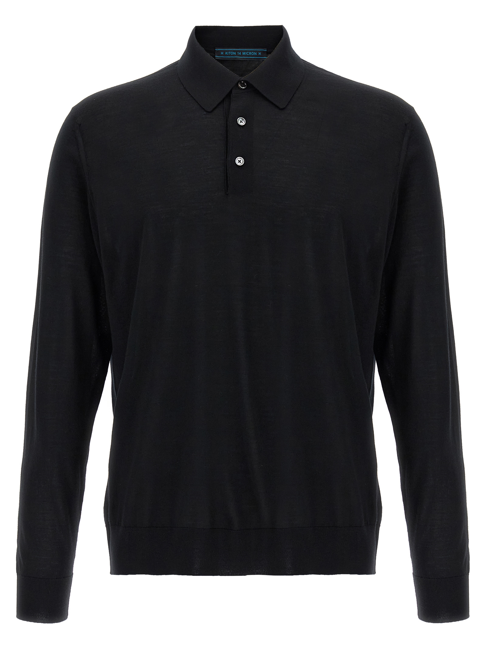 Black Wool Polo Shirt