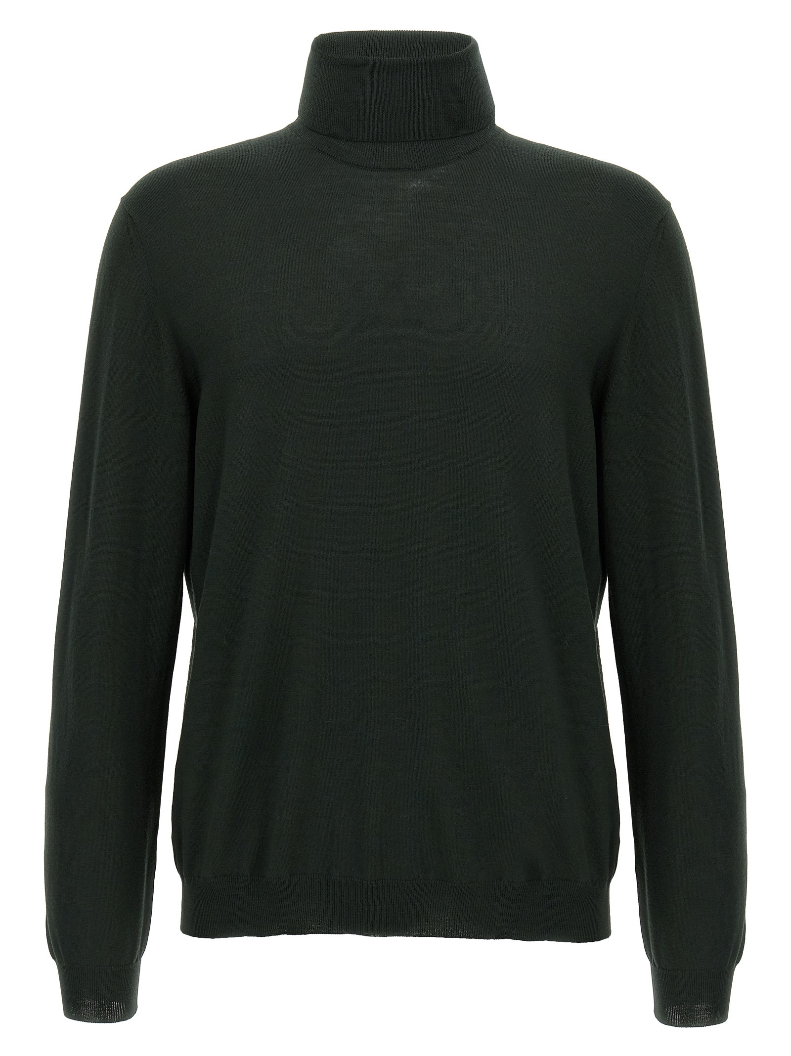 Bicolor Virgin Wool Cardigan