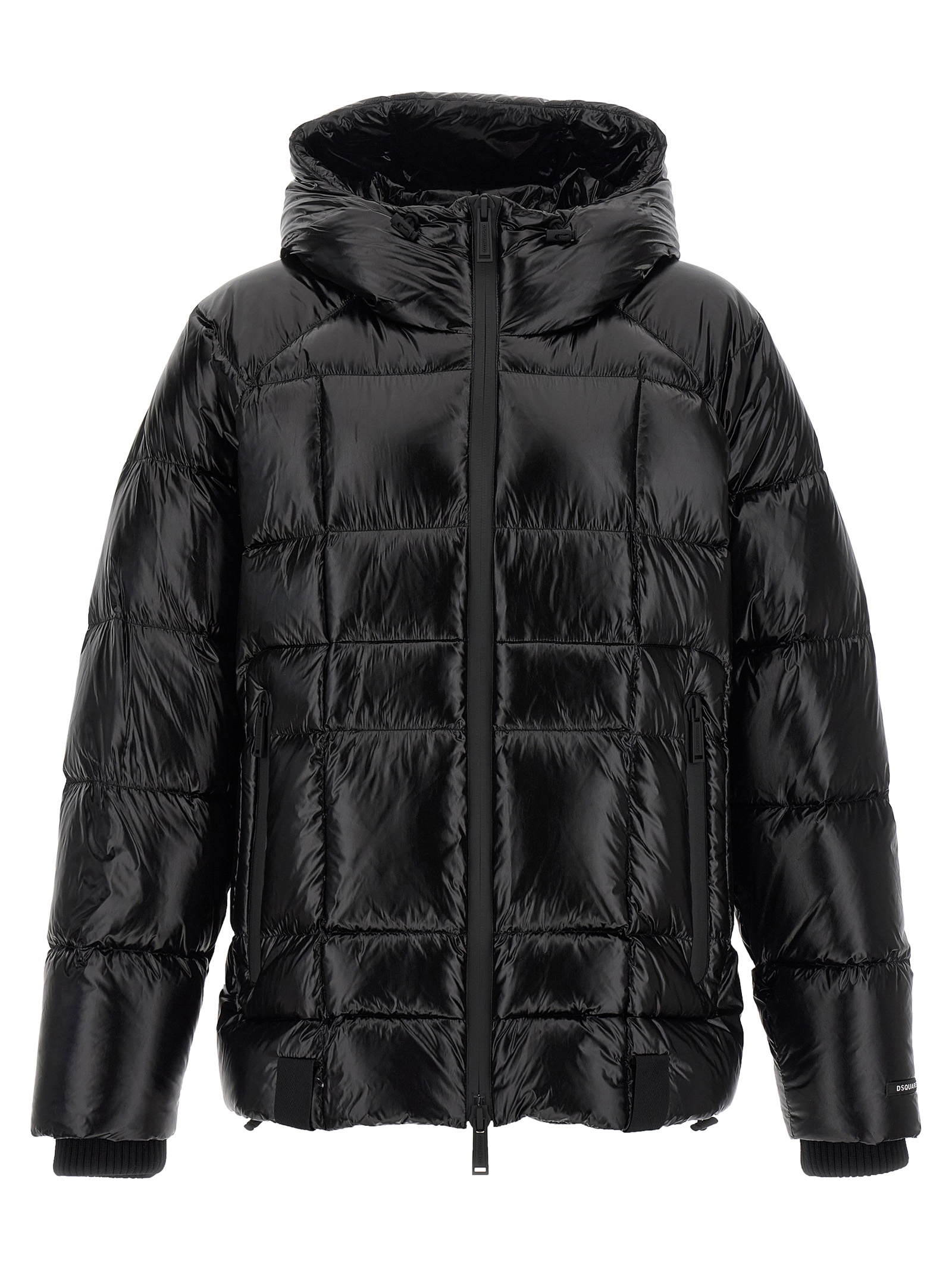Black Polyamide Full-Length Jacket