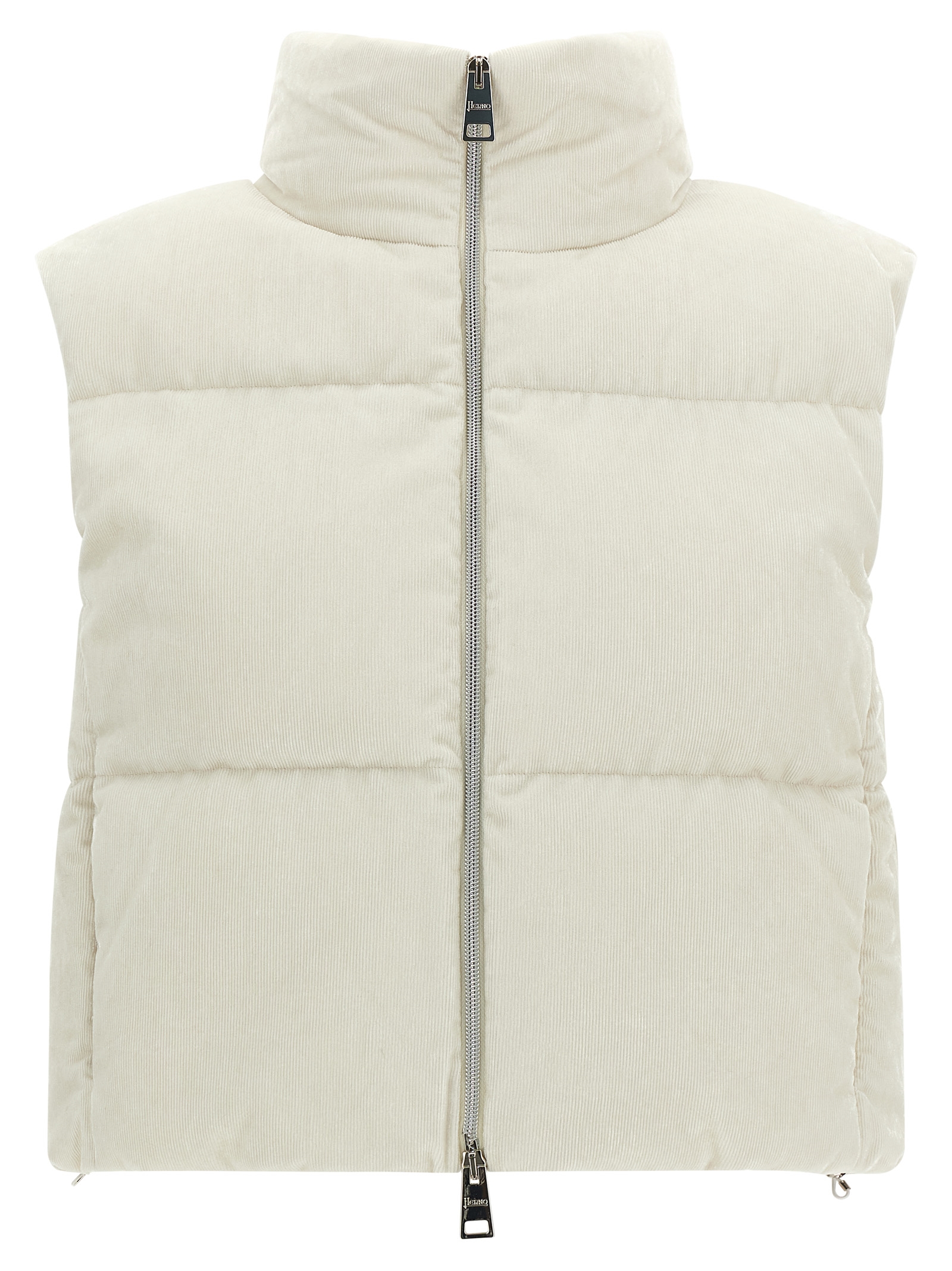 White Viscose Sleeveless Jacket
