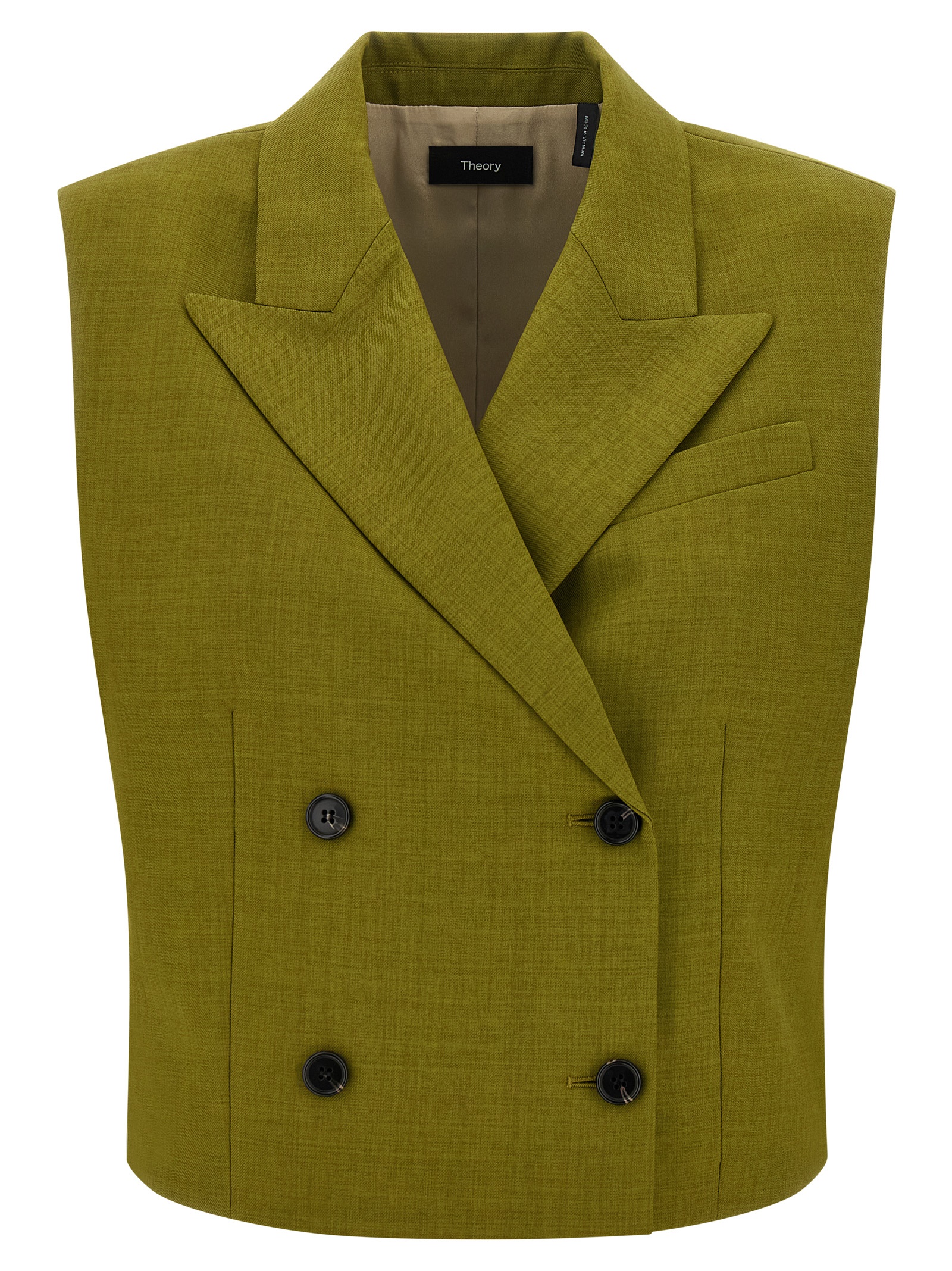 Bicolor Polyester Sleeveless Jacket