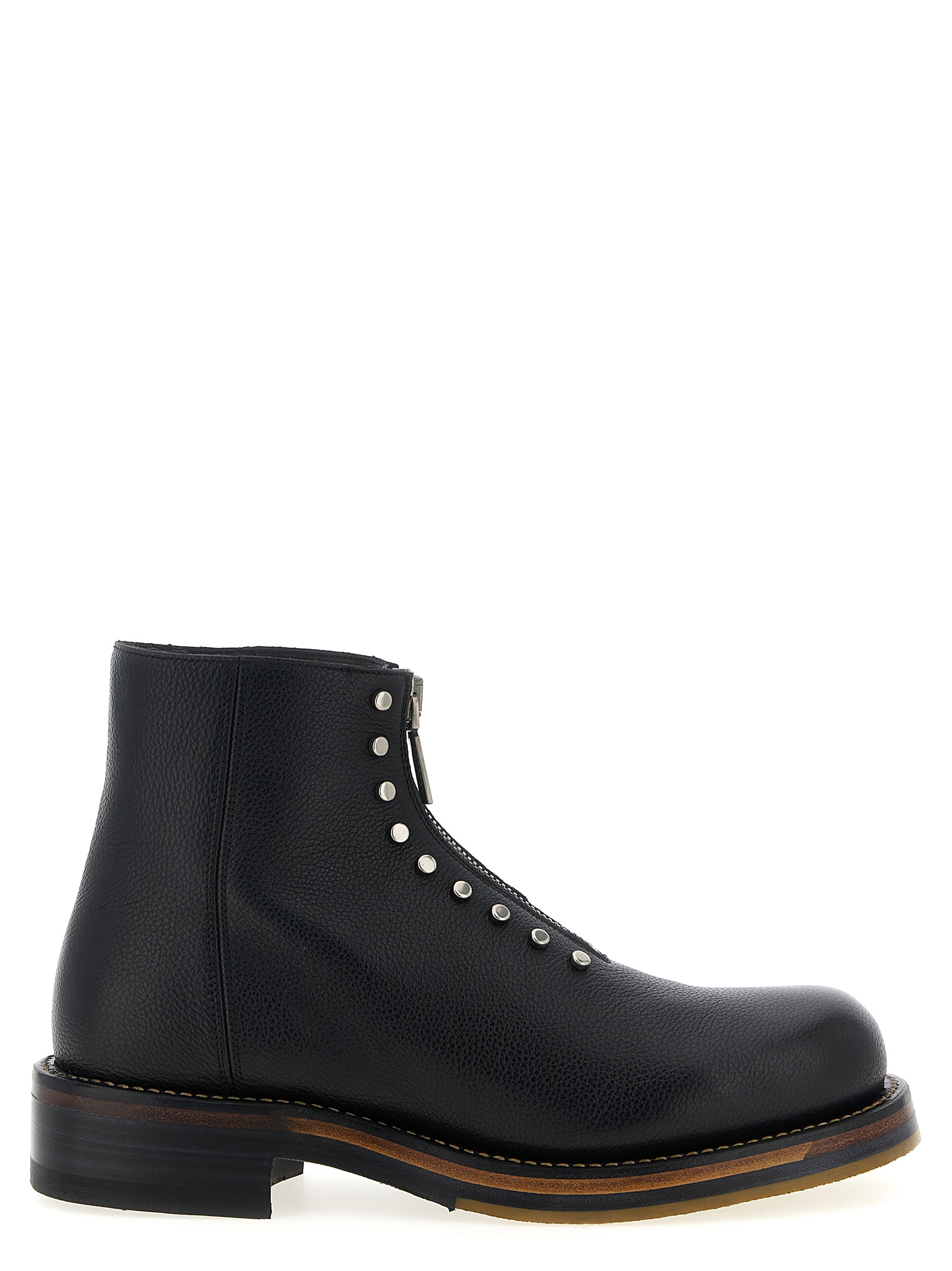 Alexander McQueen Black Calfskin Ankle Boots - Men