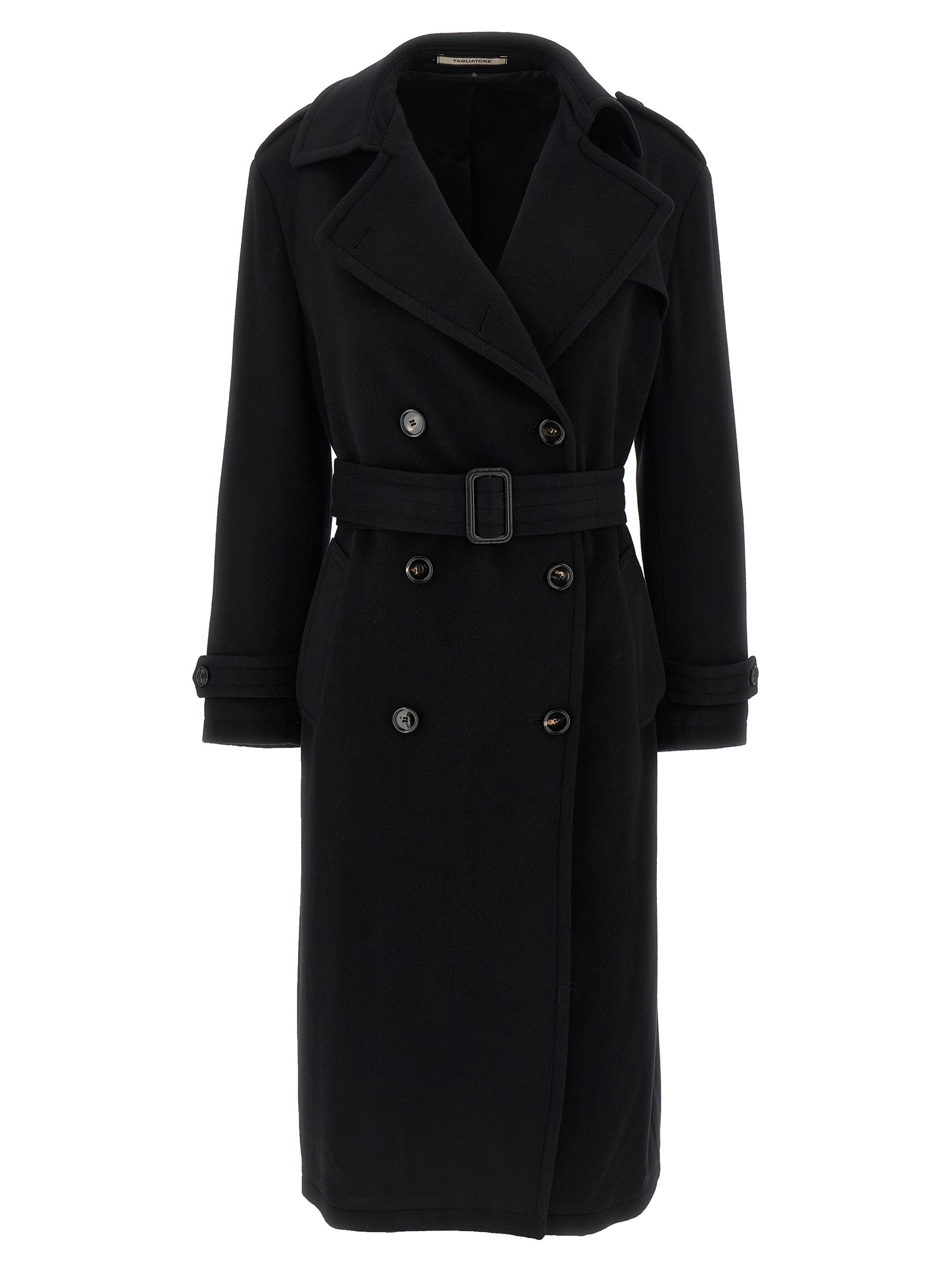 Black Virgin Wool Coat