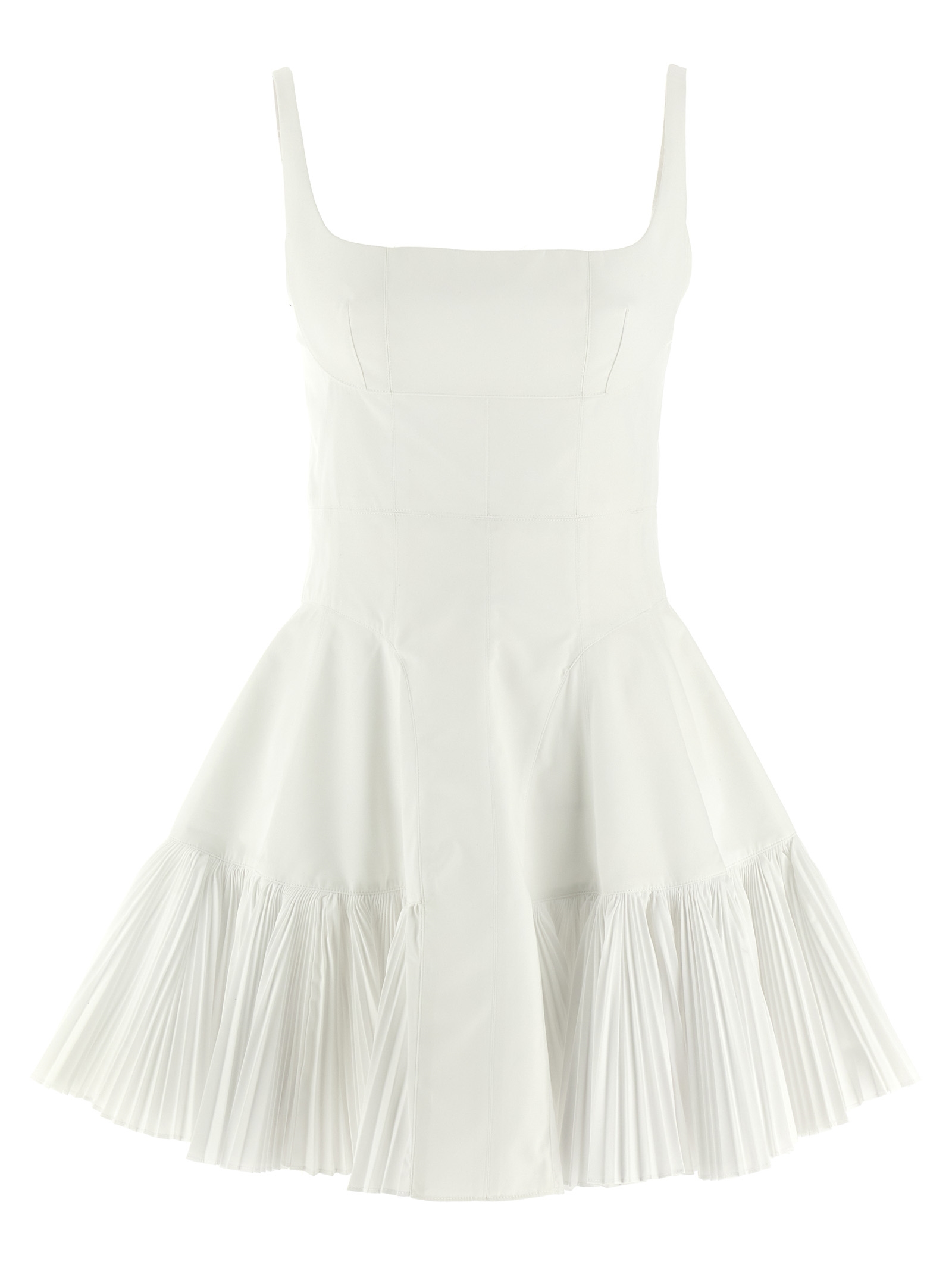 White Poplin Short Dress