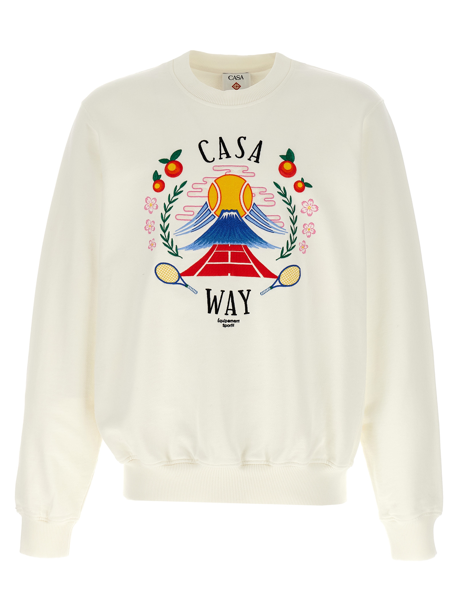 White Cotton Sweatshirt
