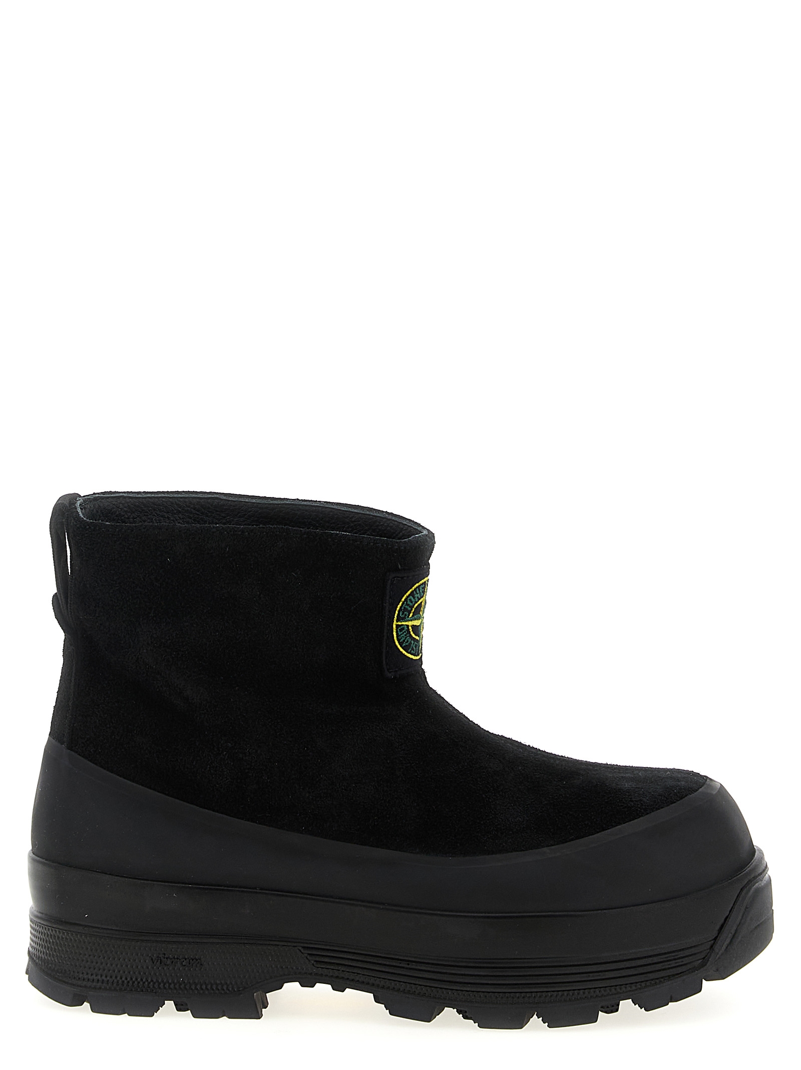 Black Rubber Ankle Boots