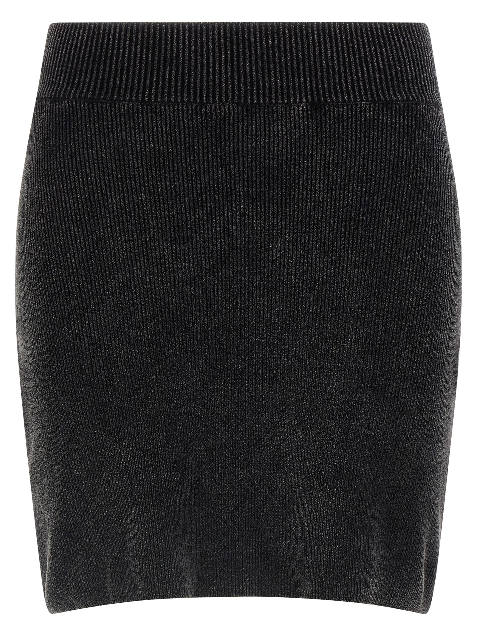 Black Cotton Long Skirt