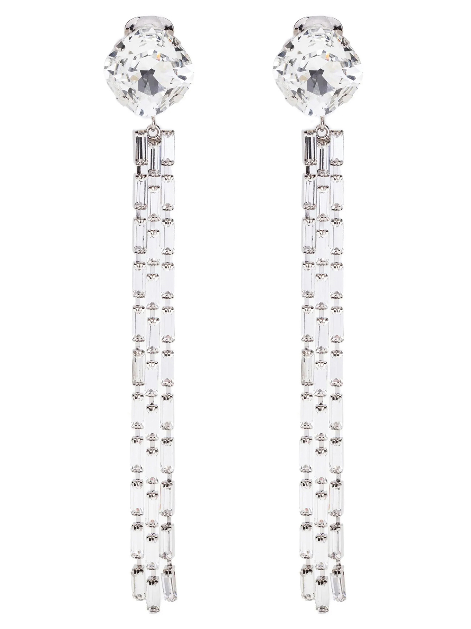Silver Glass Earrings