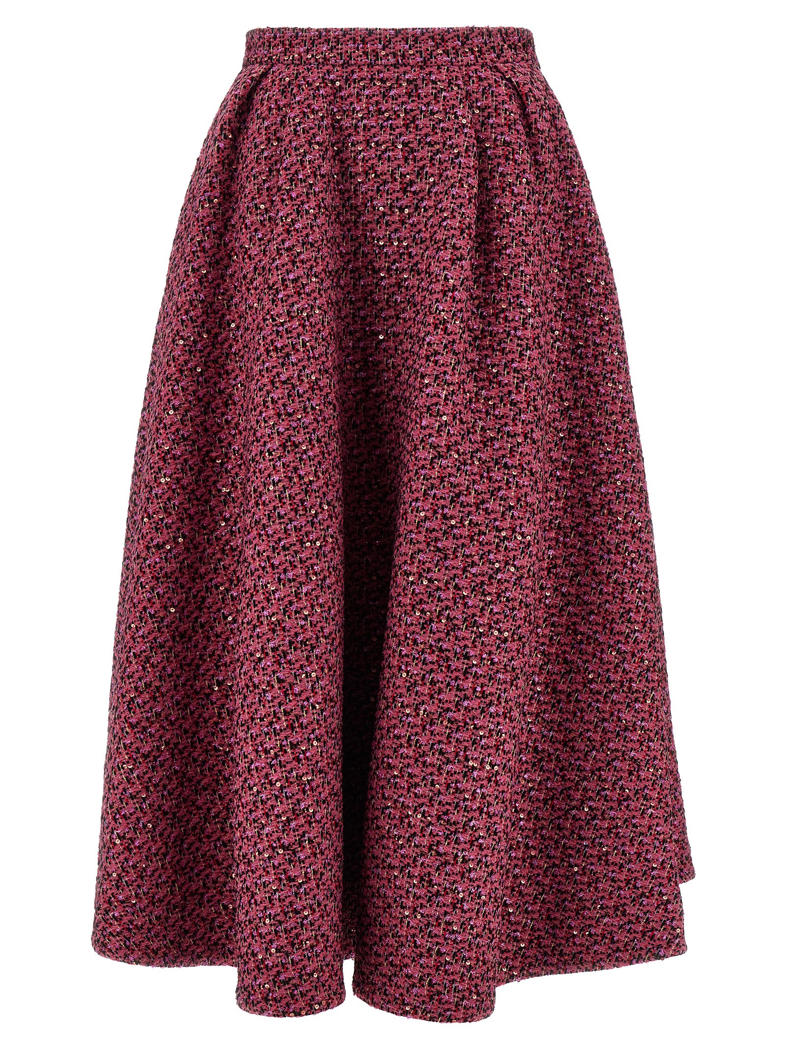 Multicolor Polyamide Midi Skirt