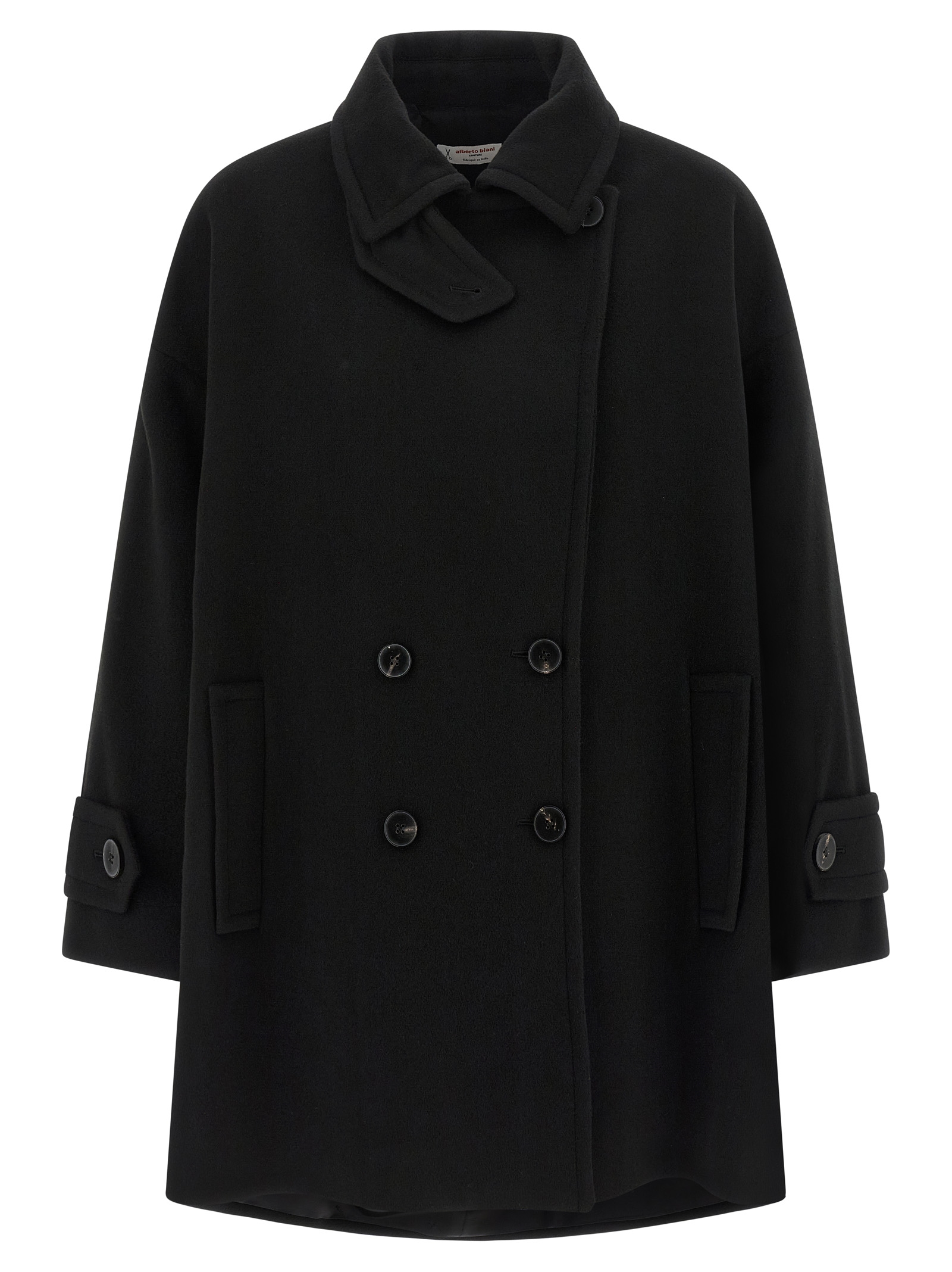 Black Virgin Wool Coat