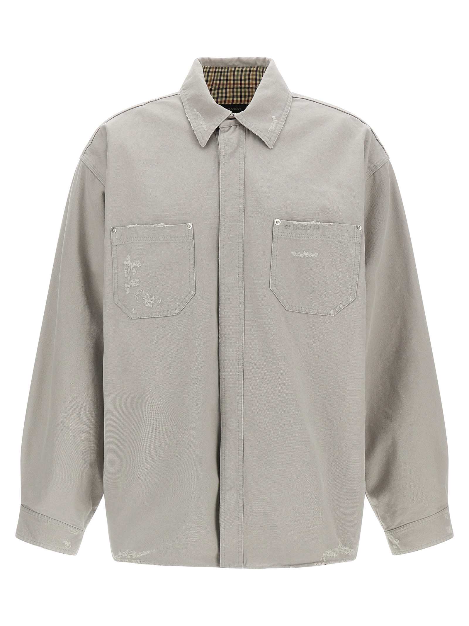 Gray Cotton Blouse