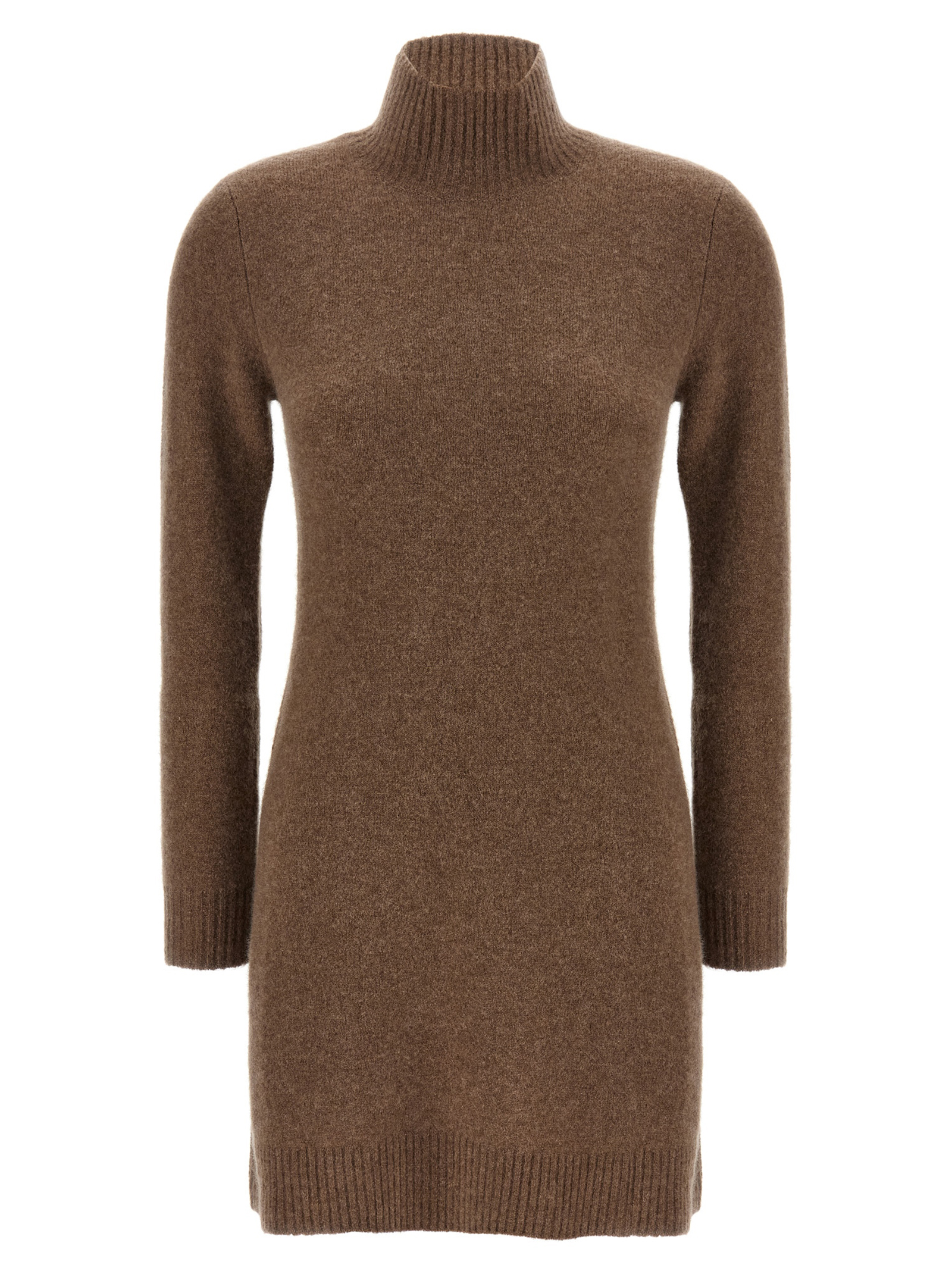 Gray Cashmere Short Dress