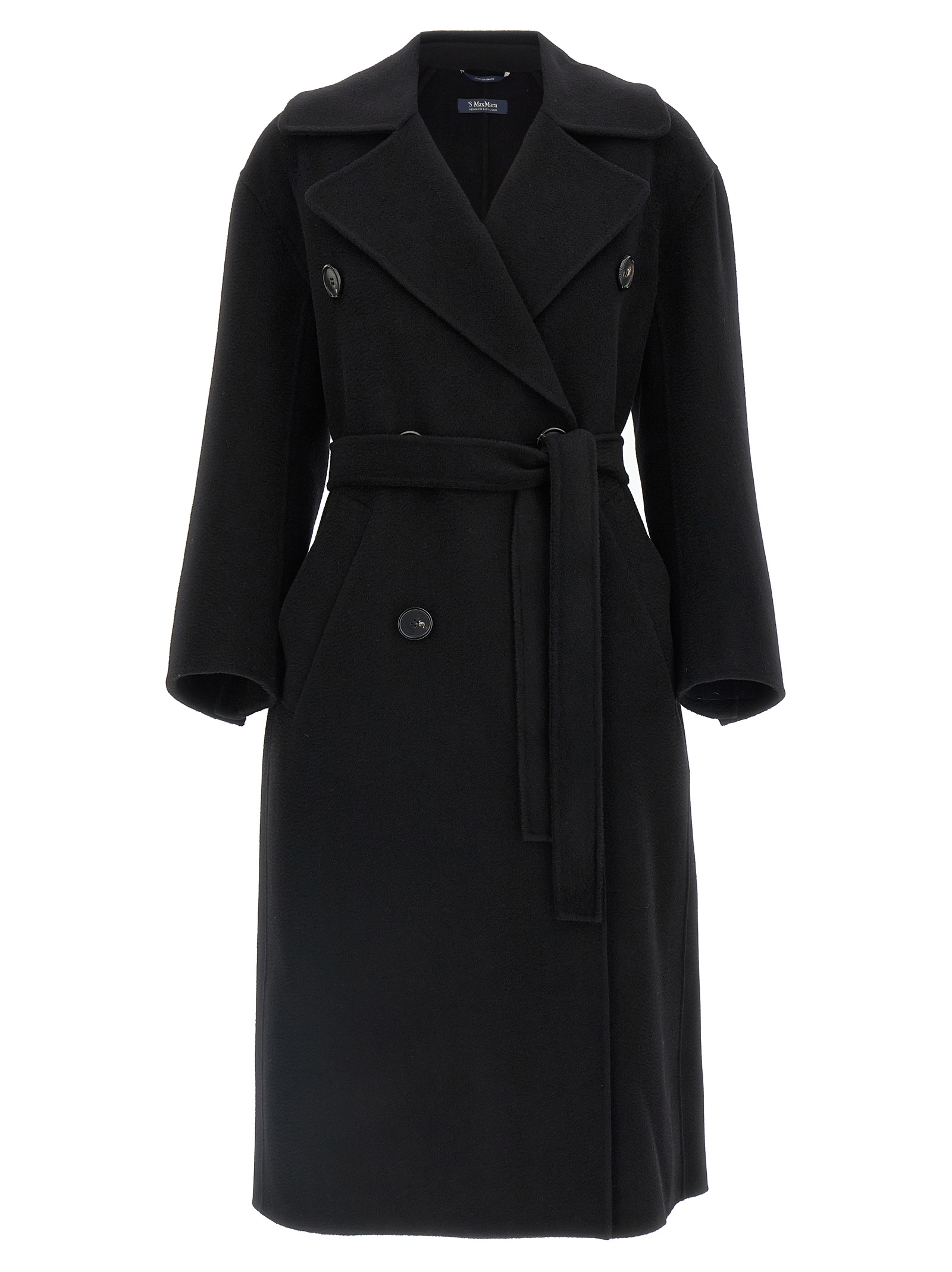 Black Virgin Wool Coat