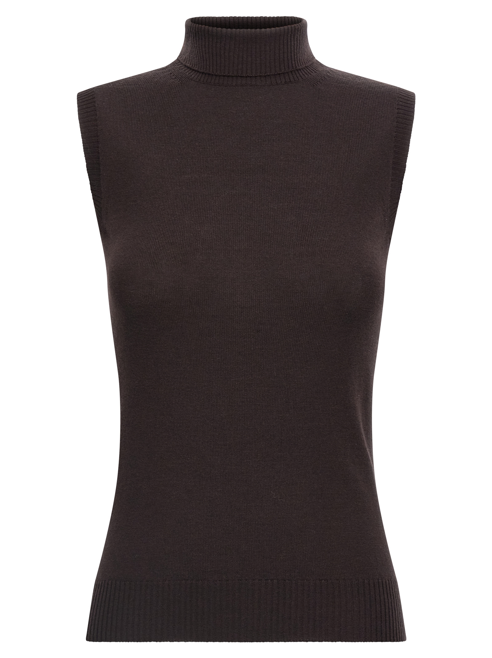 Brown Virgin Wool Cardigan