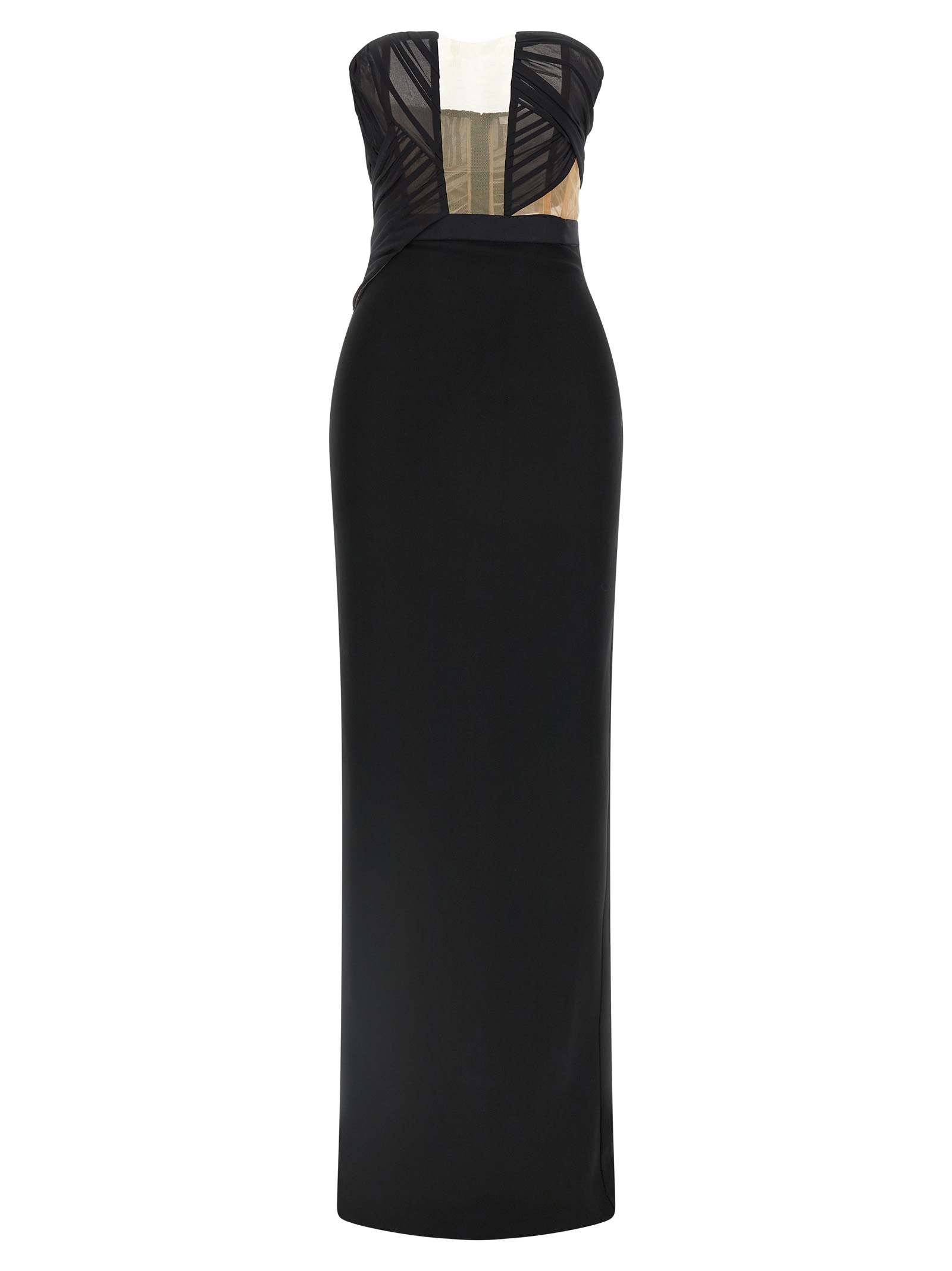Nensi Dojaka Black Viscose Long Dress - Women