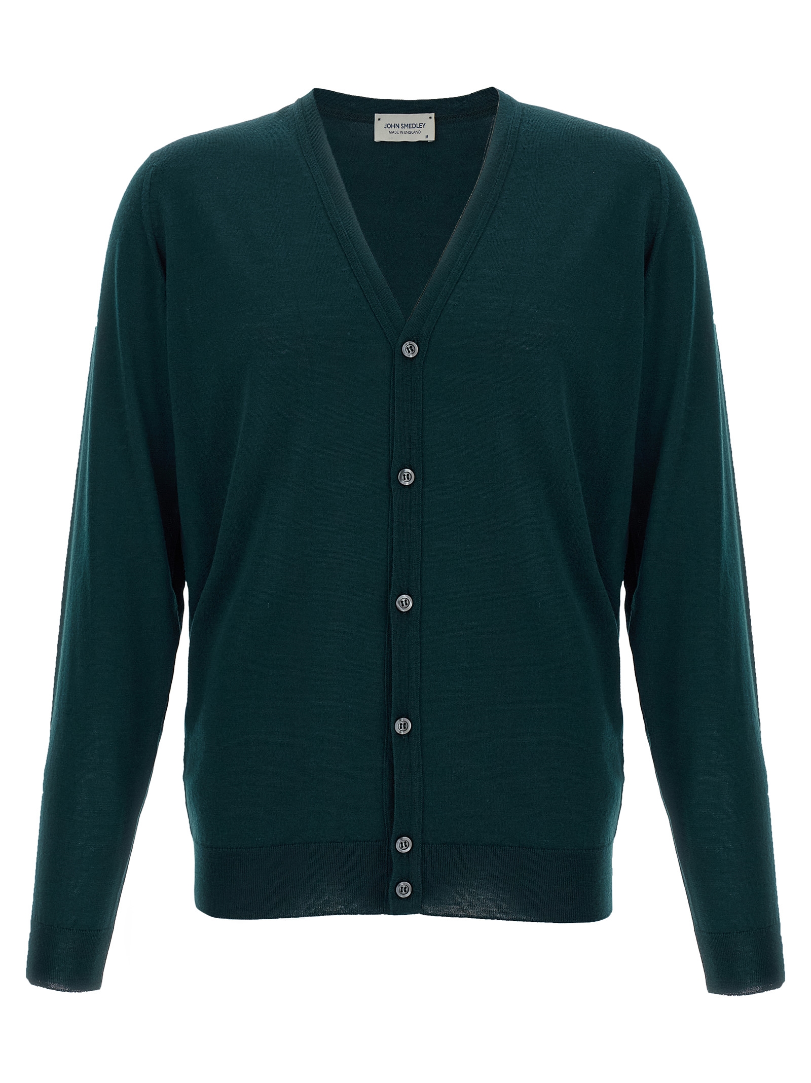 Bicolor Merino Wool Cardigan