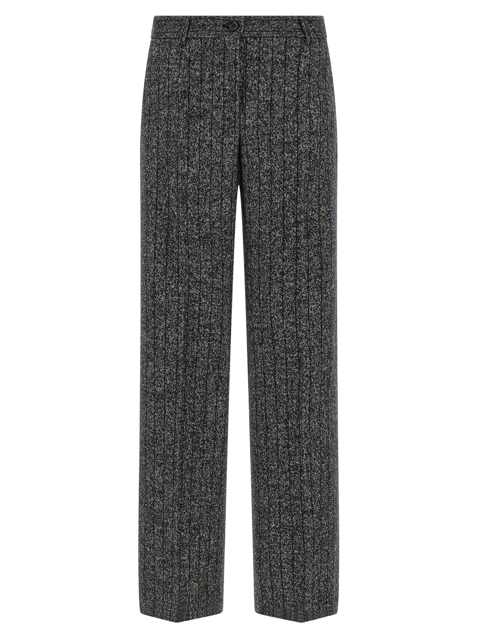 Bicolor Virgin Wool Casual Pants