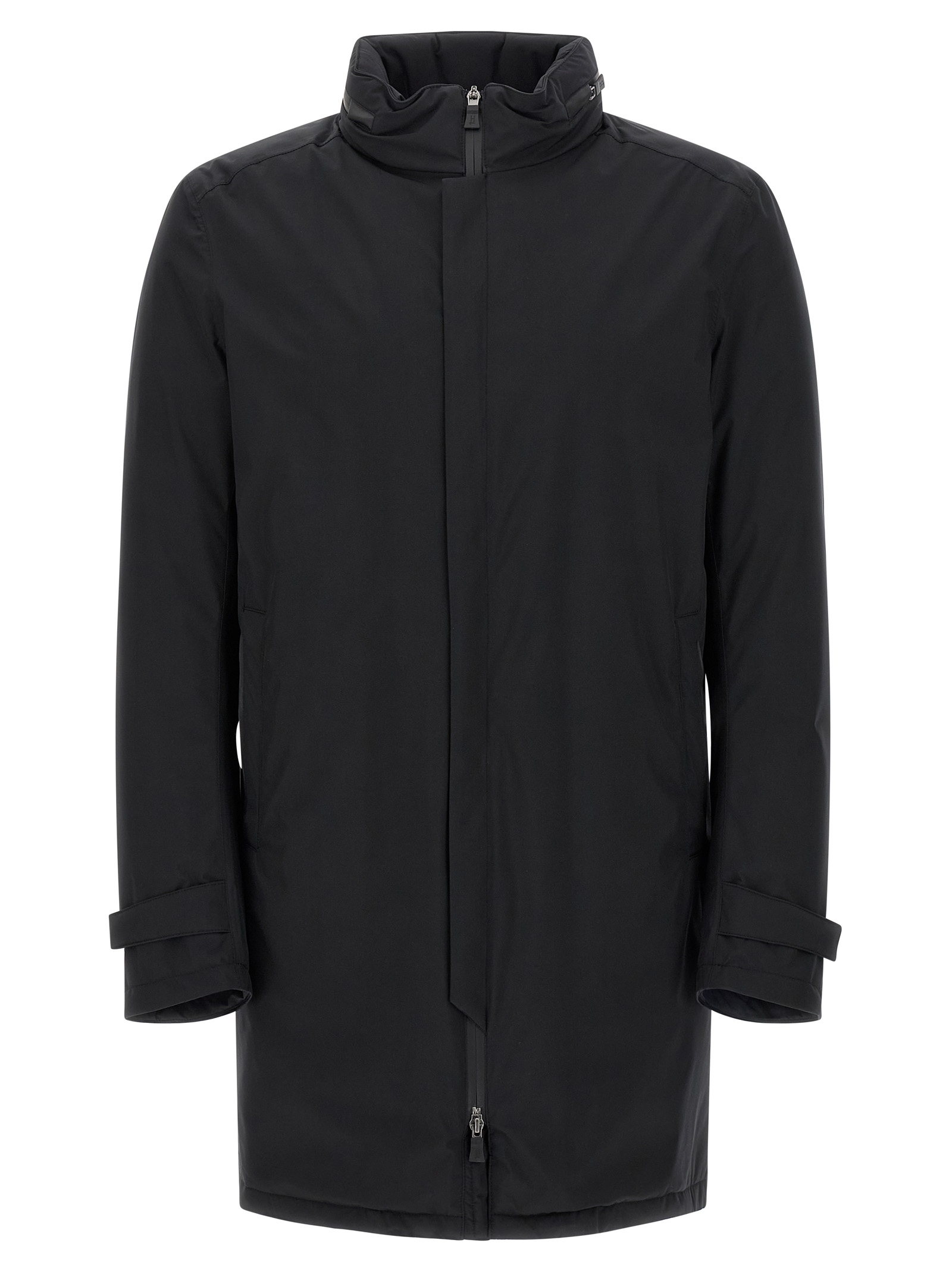 Black Polyester Parka