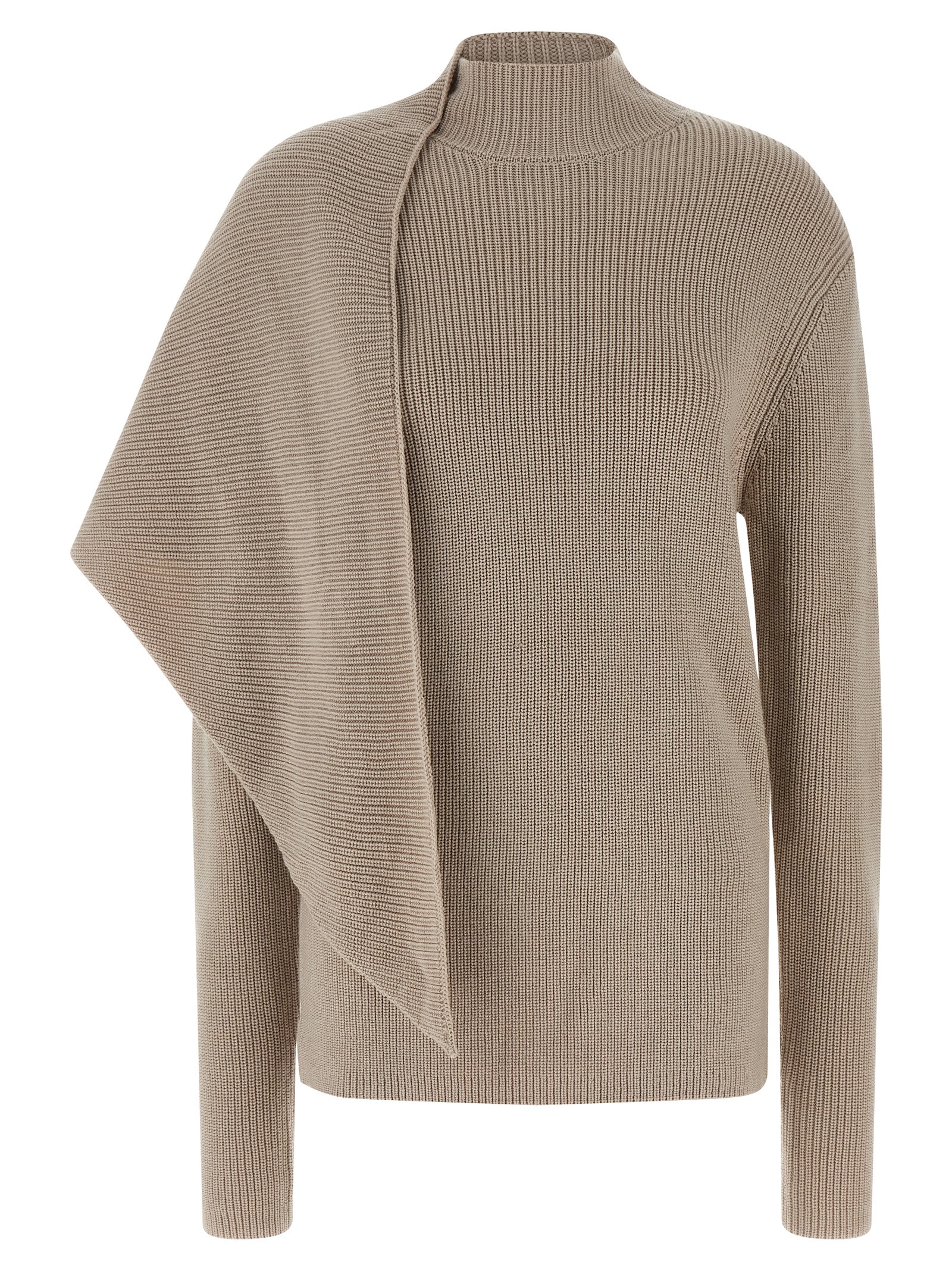 Beige Wool Cardigan