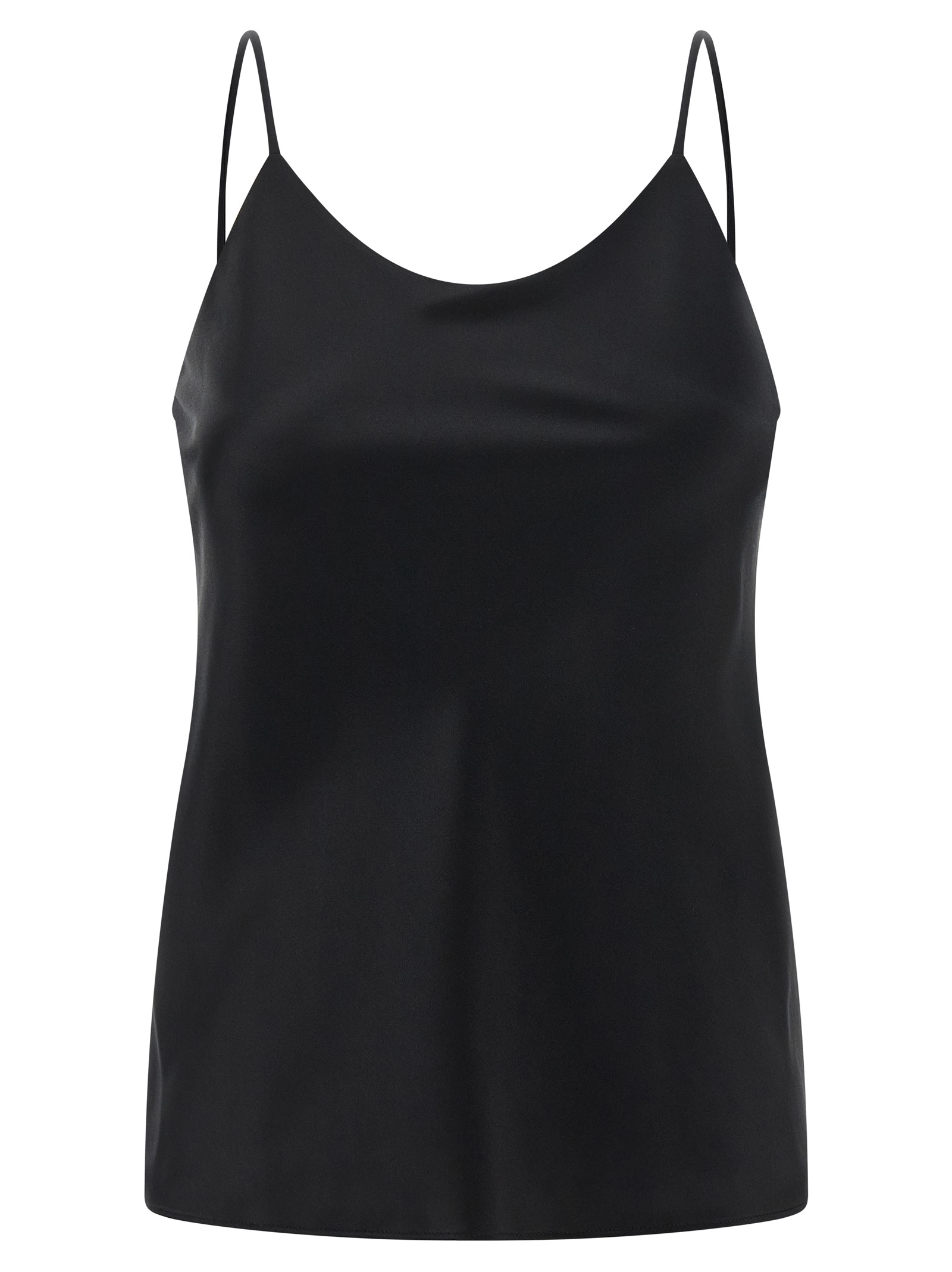 Max Mara Black Silk Tank Women's Tops