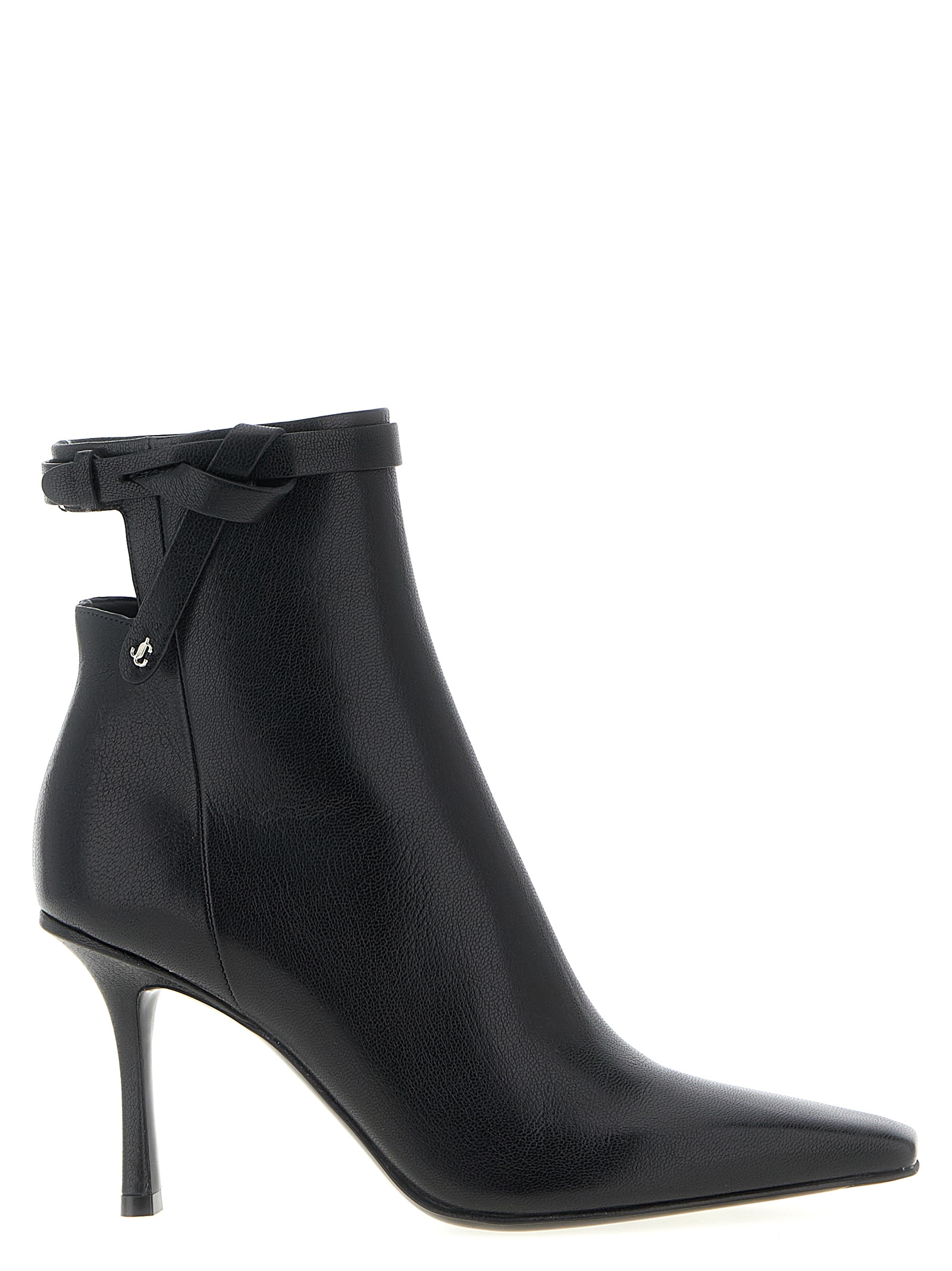 Black Leather Ankle Boots