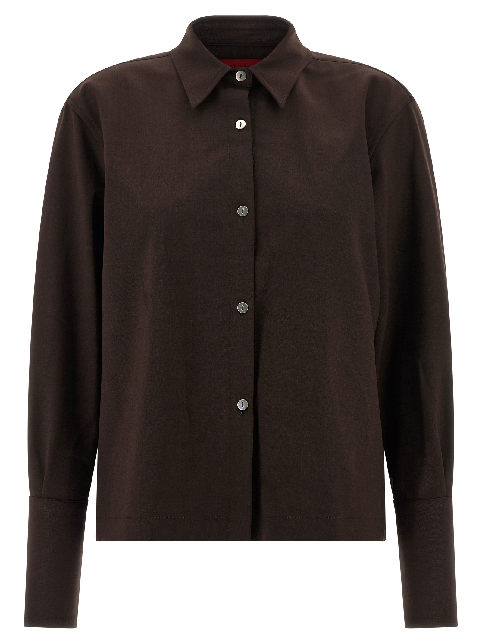 Brown Polyester Blouse