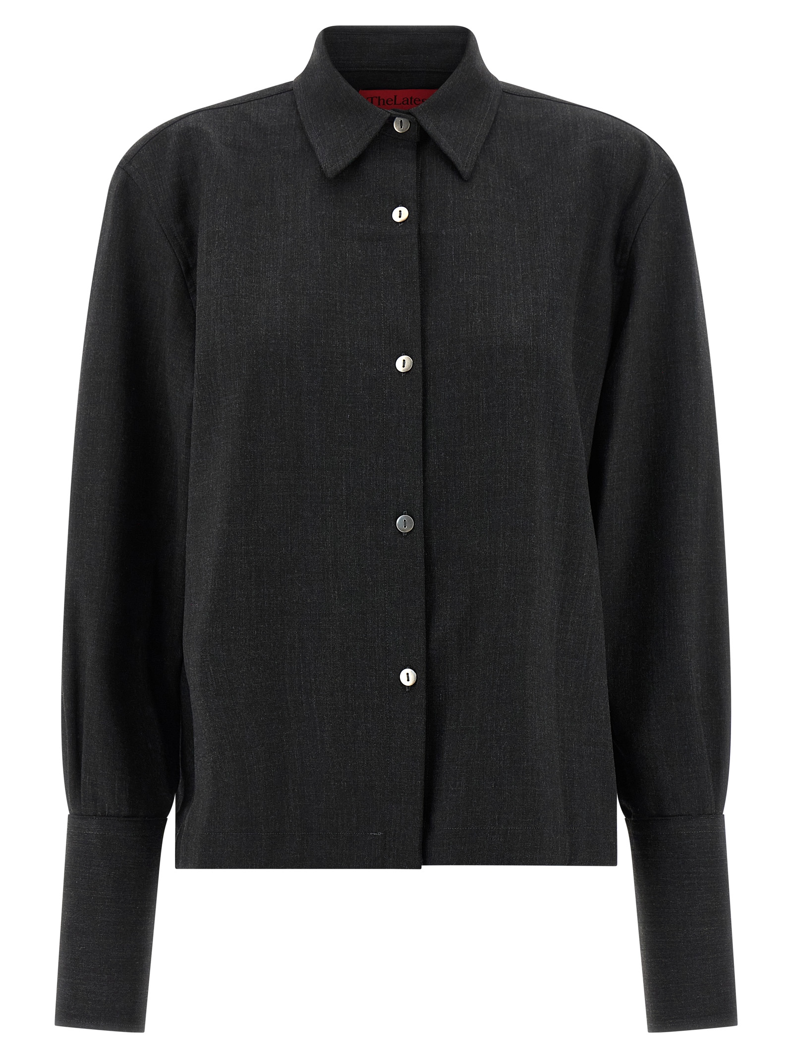 Gray Polyester Blouse