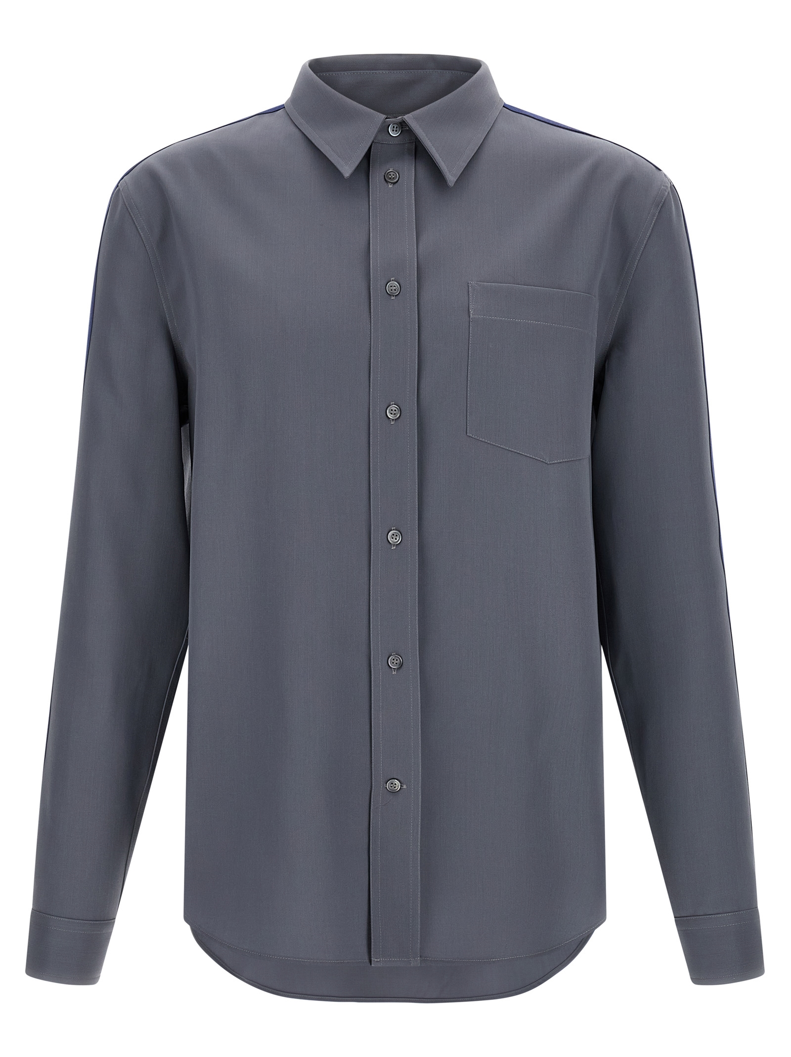Gray Virgin Wool Blouse