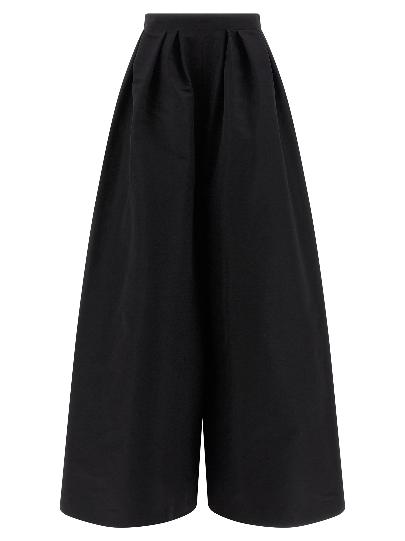 Black Silk Casual Pants