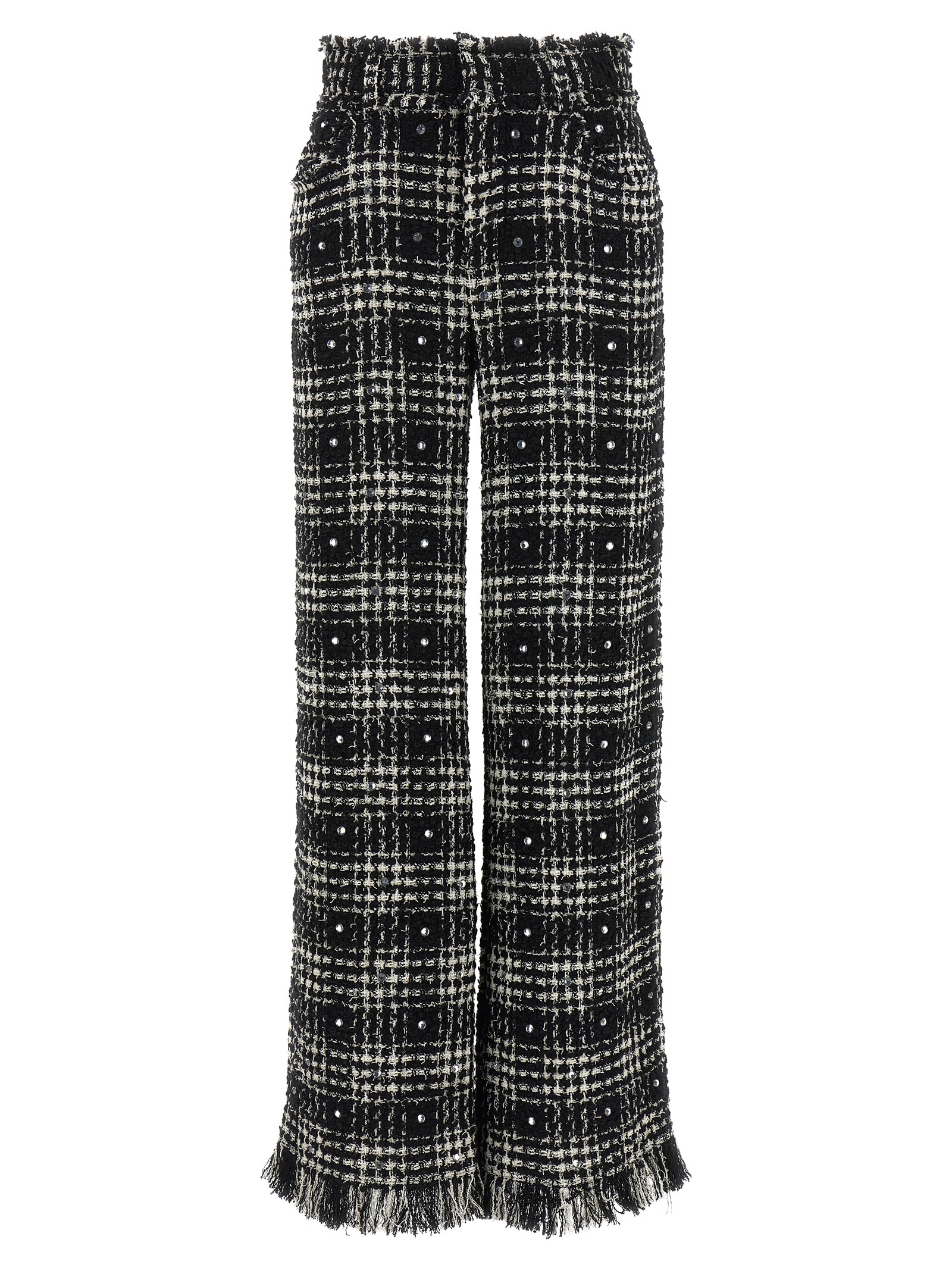 Bicolor Cotton Casual Pants