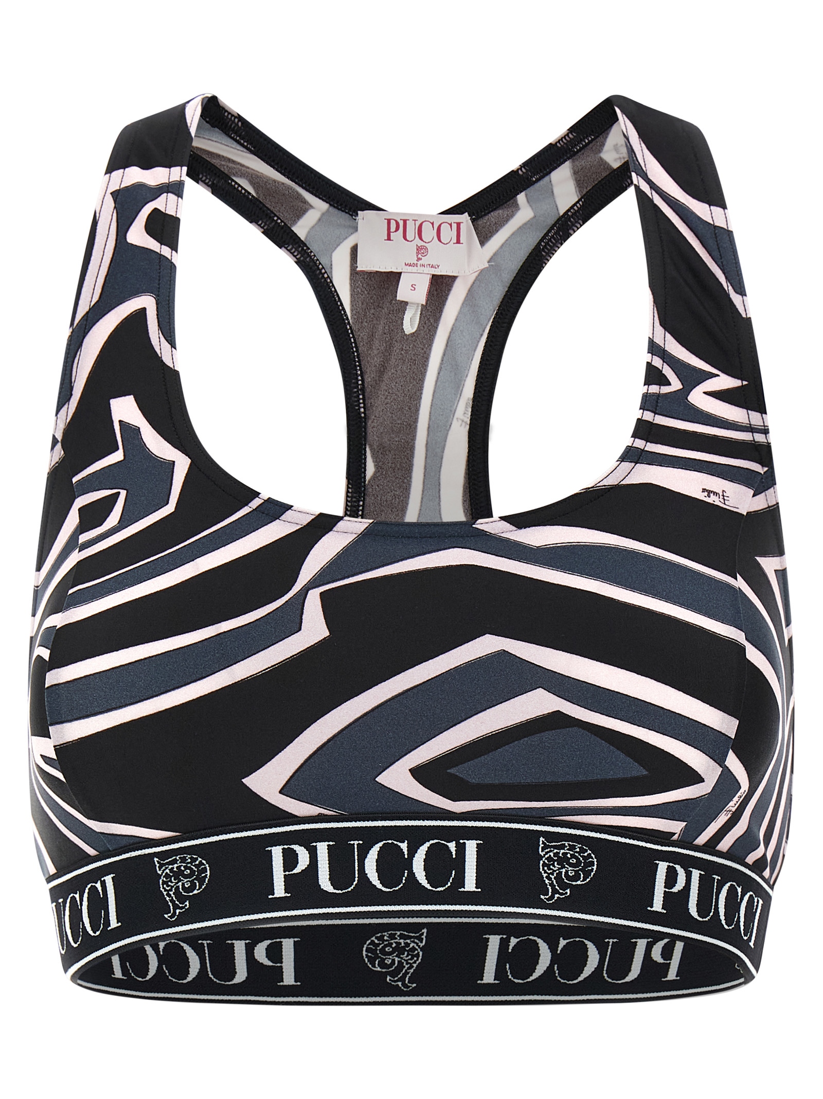 Black Polyamide Sport Bra